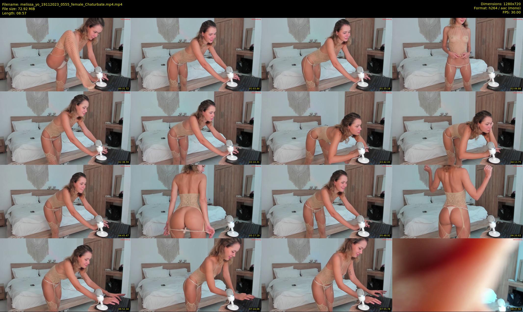 melissa_yo — 9 minute Chaturbate female cam show recording, 720p, Nov 19, 2023