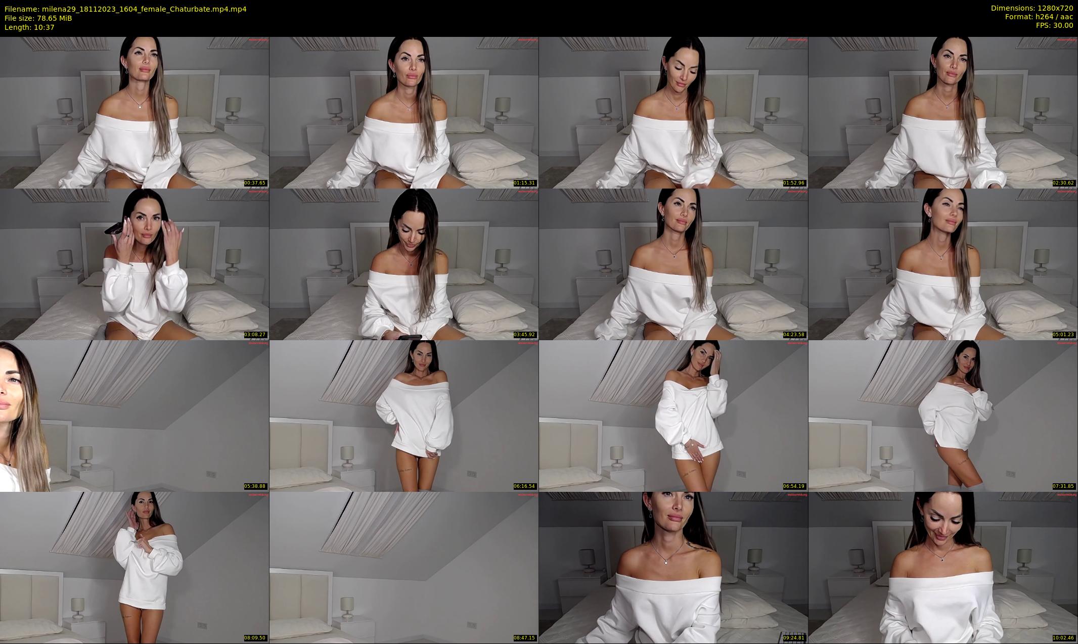 milena29 — 11 minute Chaturbate female cam show recording, 720p, Nov 18, 2023