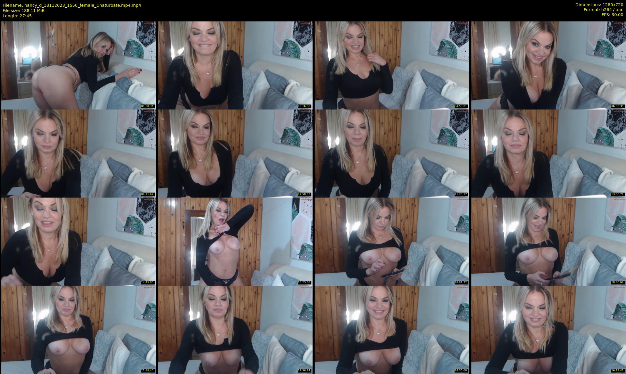 nancy_d — 28 minute Chaturbate female cam show recording, 720p, Nov 18, 2023