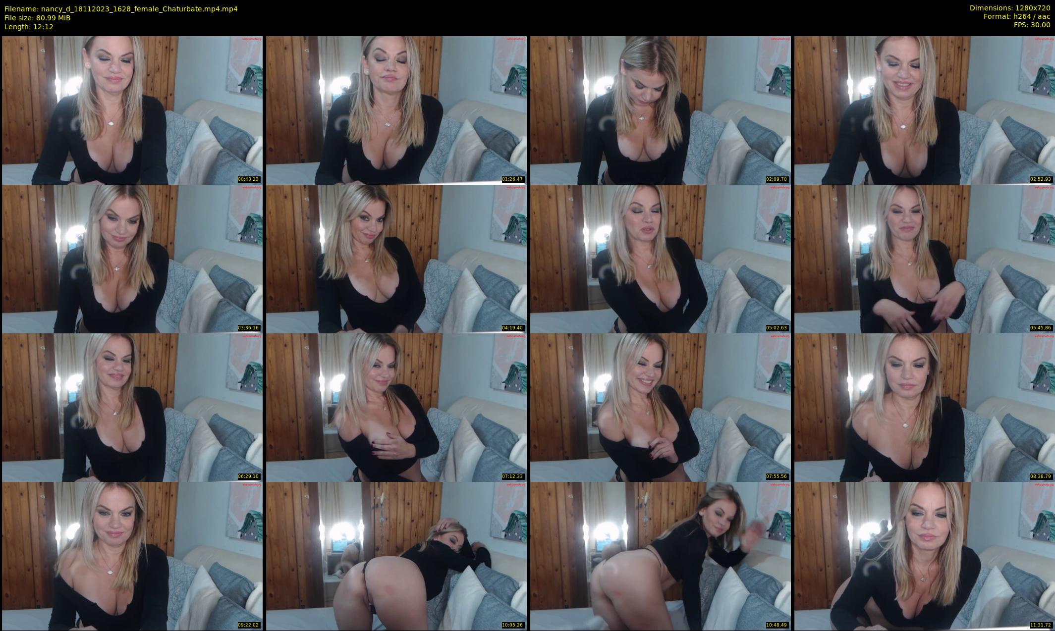 nancy_d — 13 minute Chaturbate female cam show recording, 720p, Nov 18, 2023