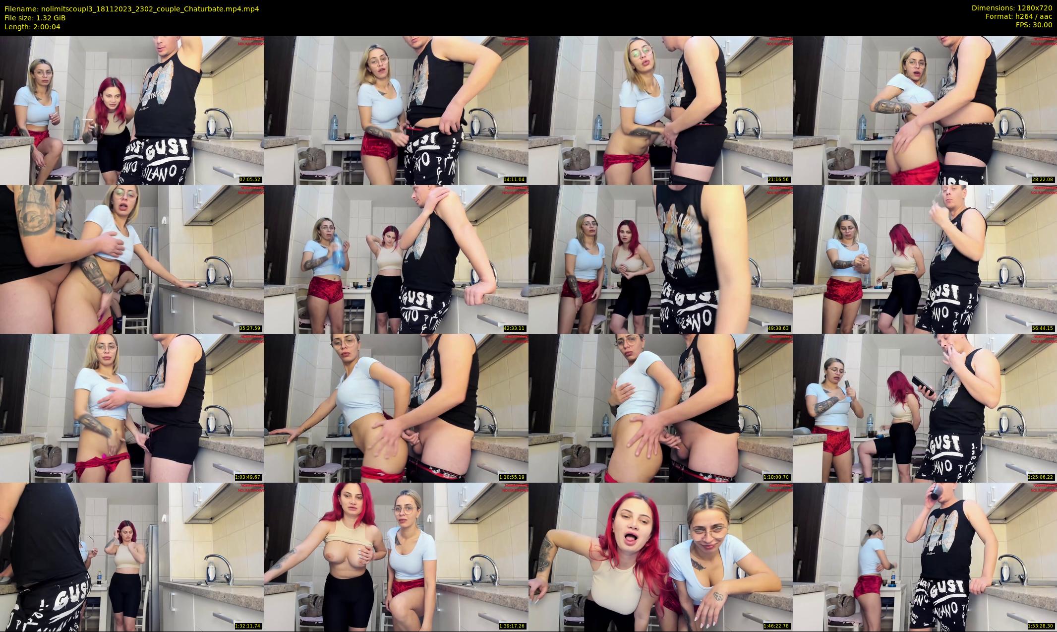 nolimitscoupl3 — 121 minute Chaturbate couple cam show recording, 720p, Nov 18, 2023