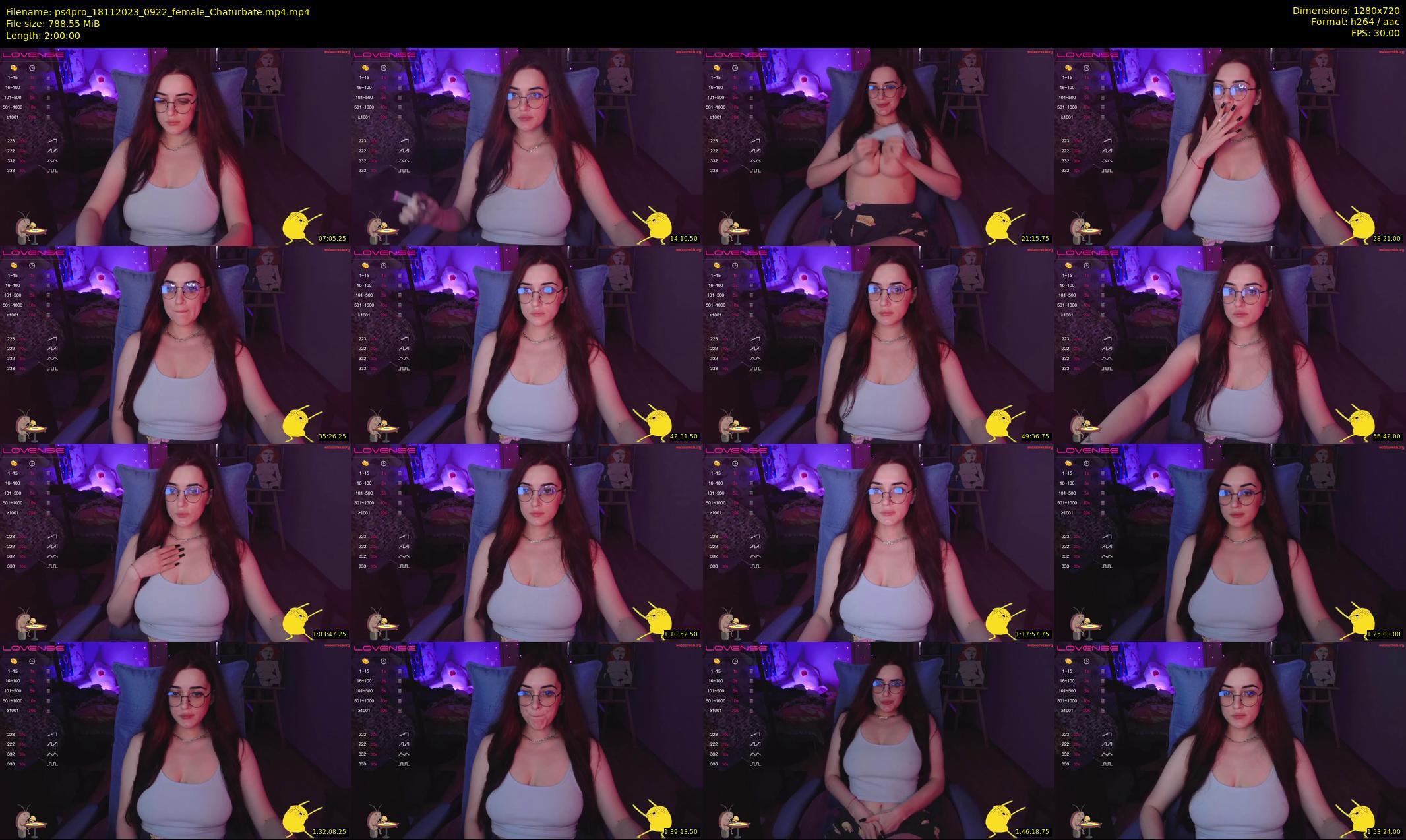 ps4pro — 120 minute Chaturbate female cam show recording, 720p, Nov 18, 2023