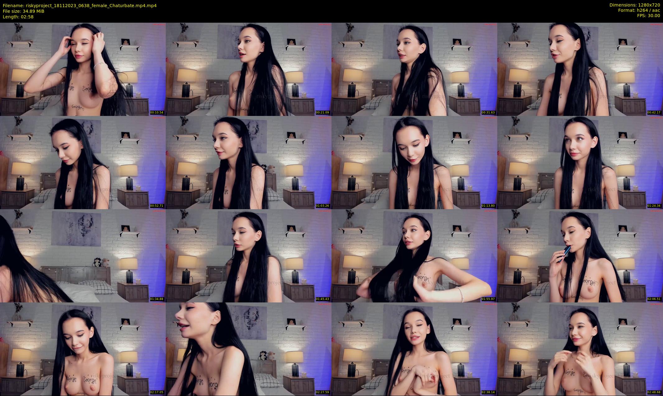 riskyproject — 3 minute Chaturbate couple cam show recording, 720p, Nov 18, 2023