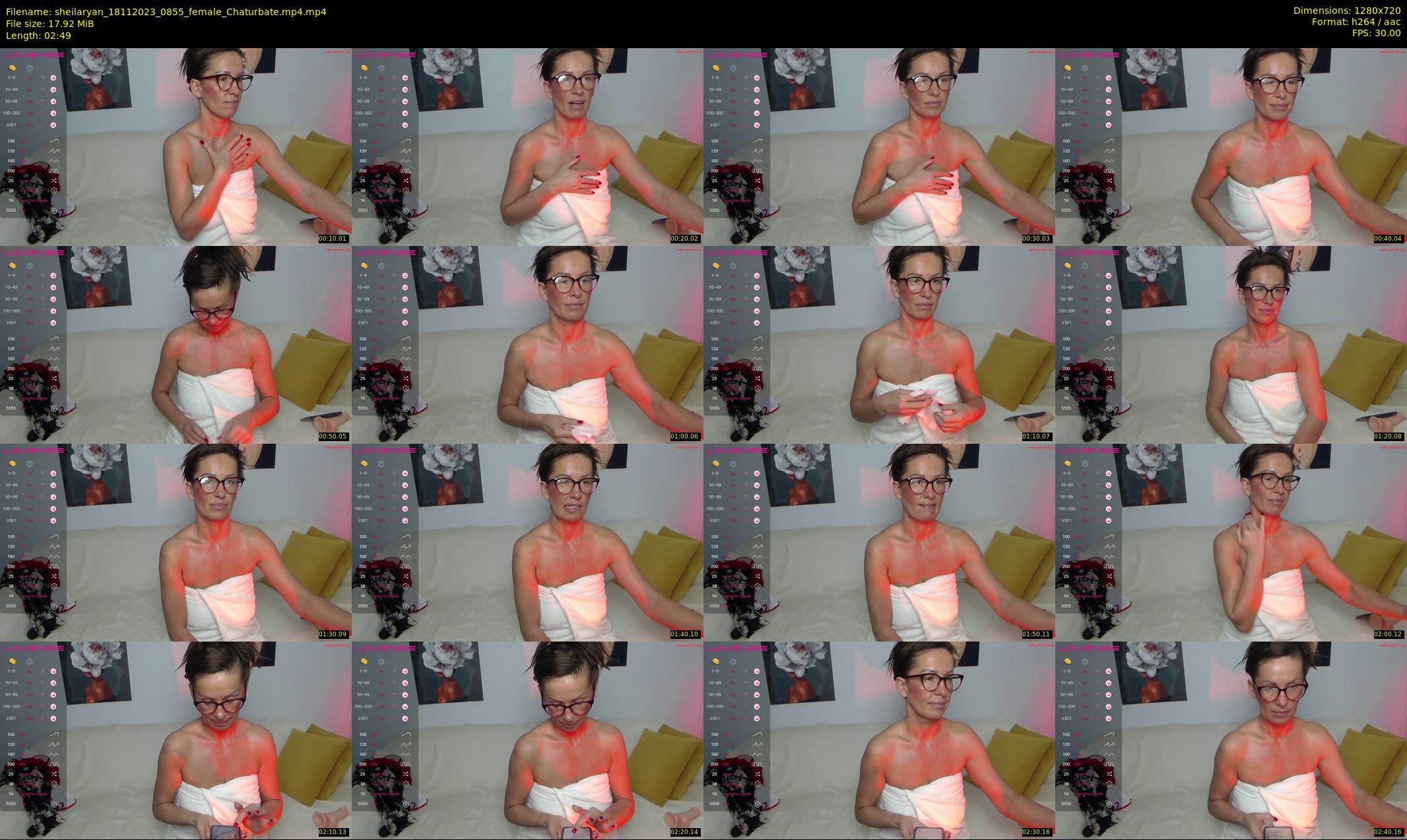 sheilaryan — 3 minute Chaturbate female cam show recording, 720p, Nov 18, 2023