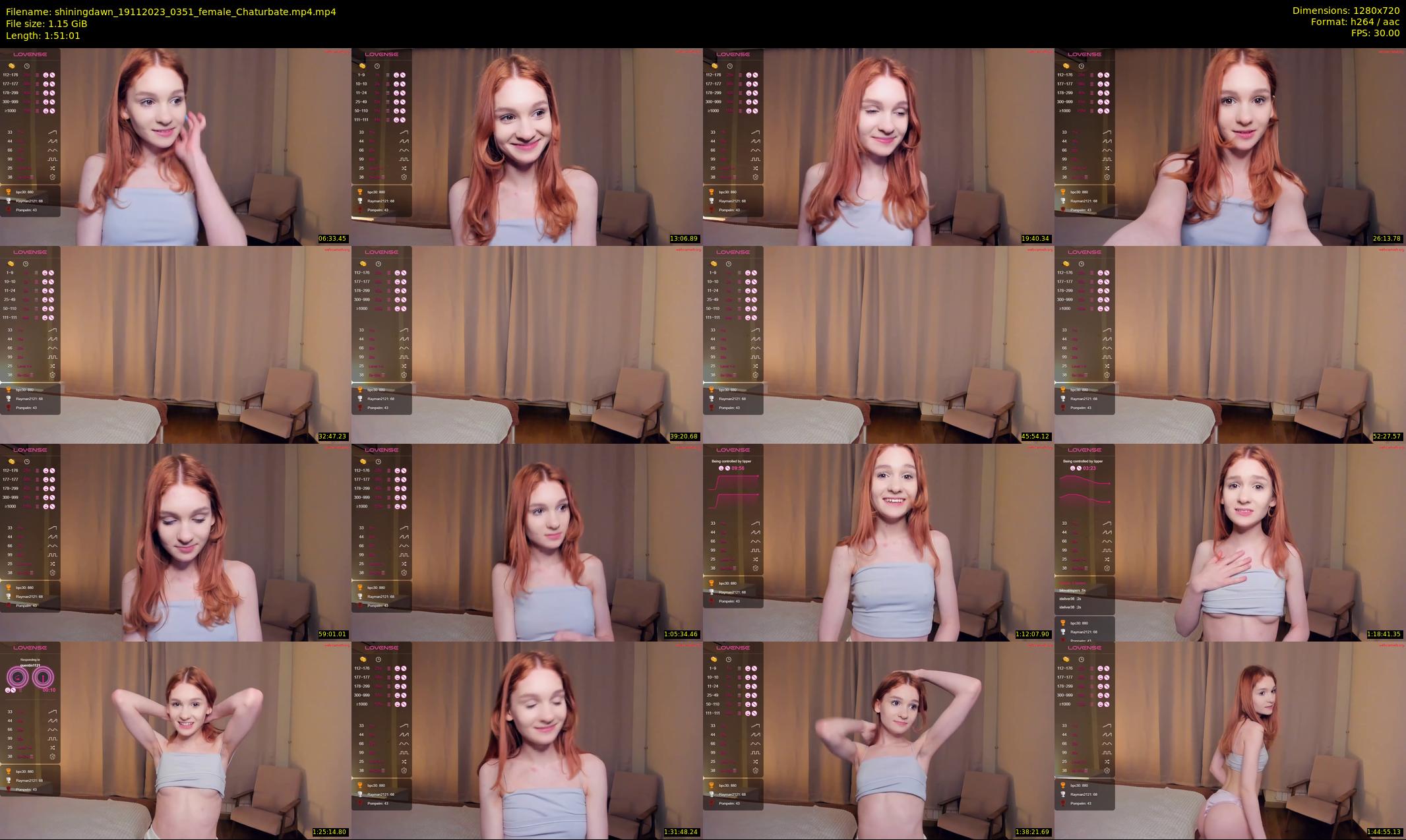shiningdawn — 112 minute Chaturbate female cam show recording, 720p, Nov 19, 2023