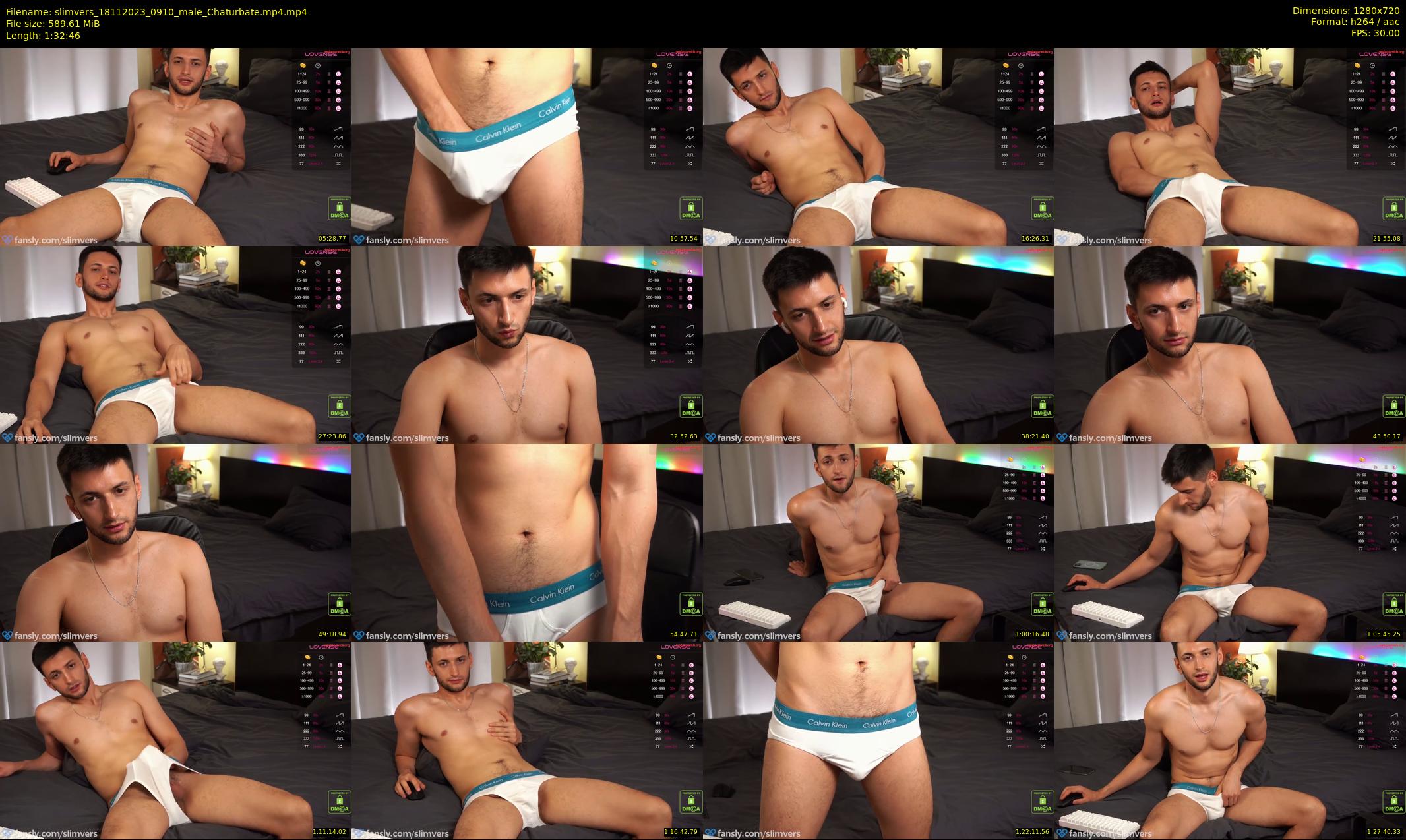 slimvers — 93 minute Chaturbate male cam show recording, 720p, Nov 18, 2023