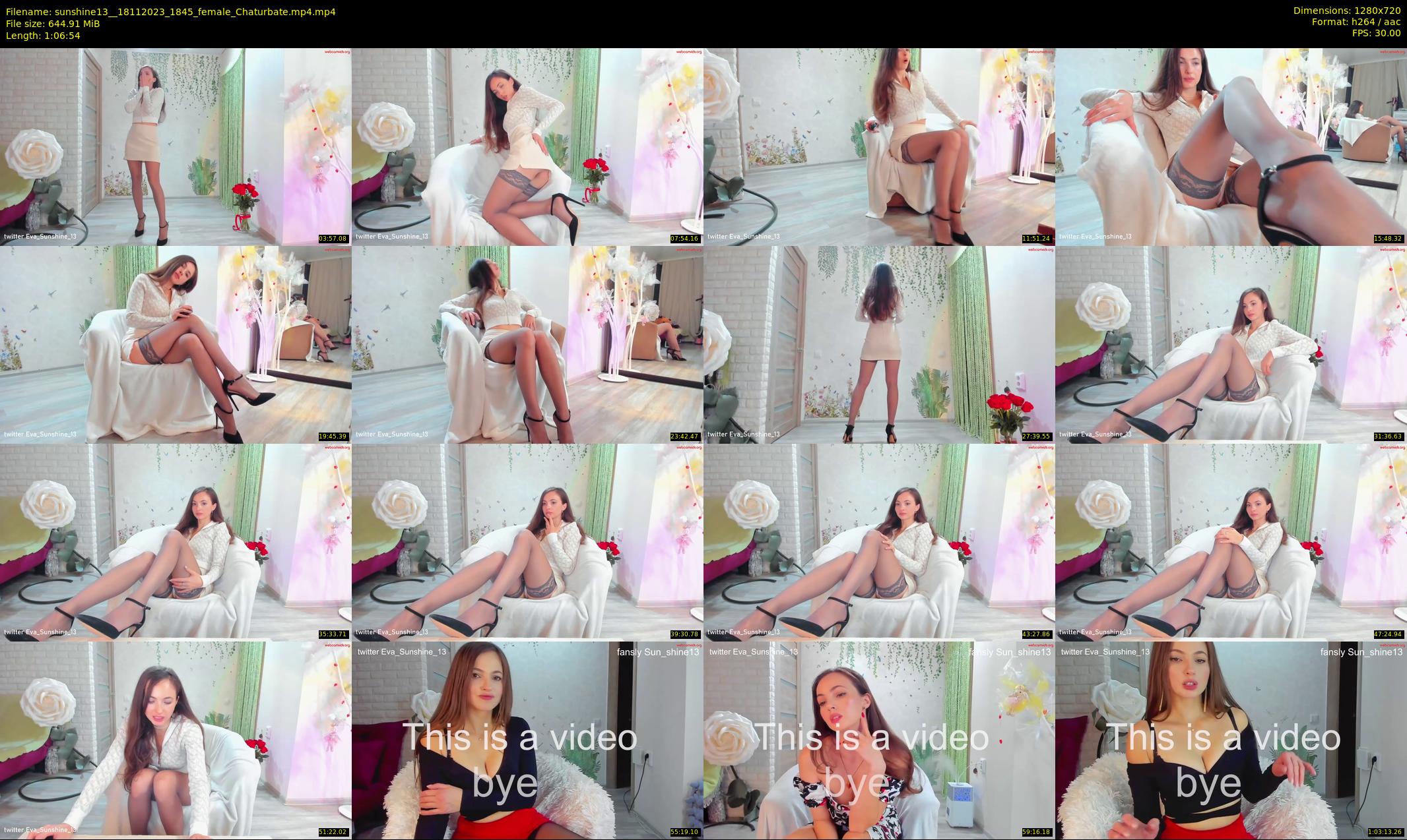 sunshine13_ — 67 minute Chaturbate female cam show recording, 720p, Nov 18, 2023