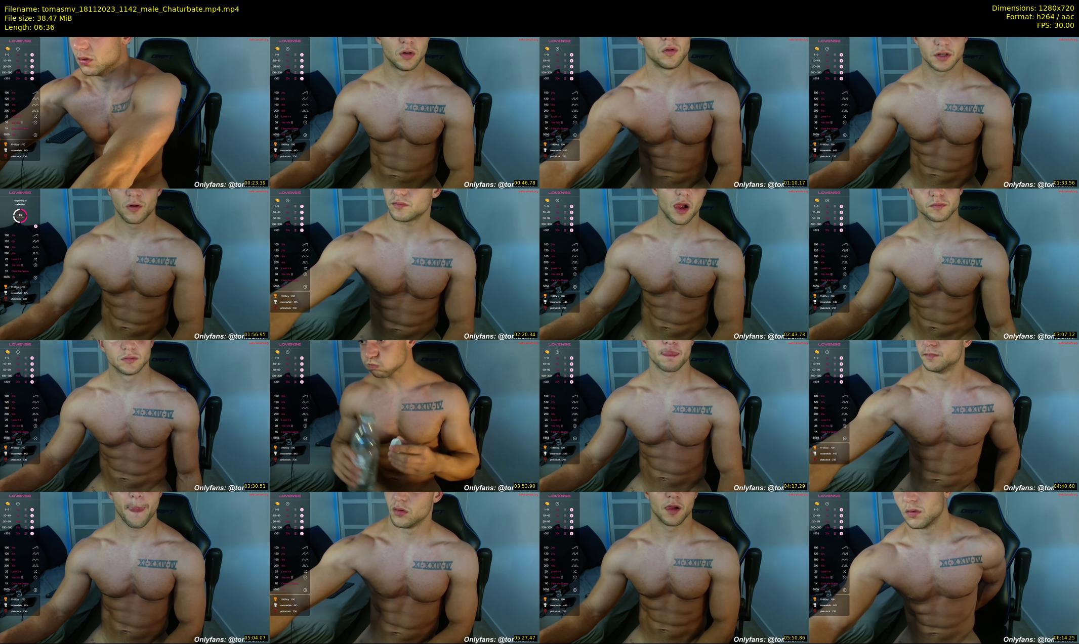 tomasmv — 7 minute Chaturbate male cam show recording, 720p, Nov 18, 2023