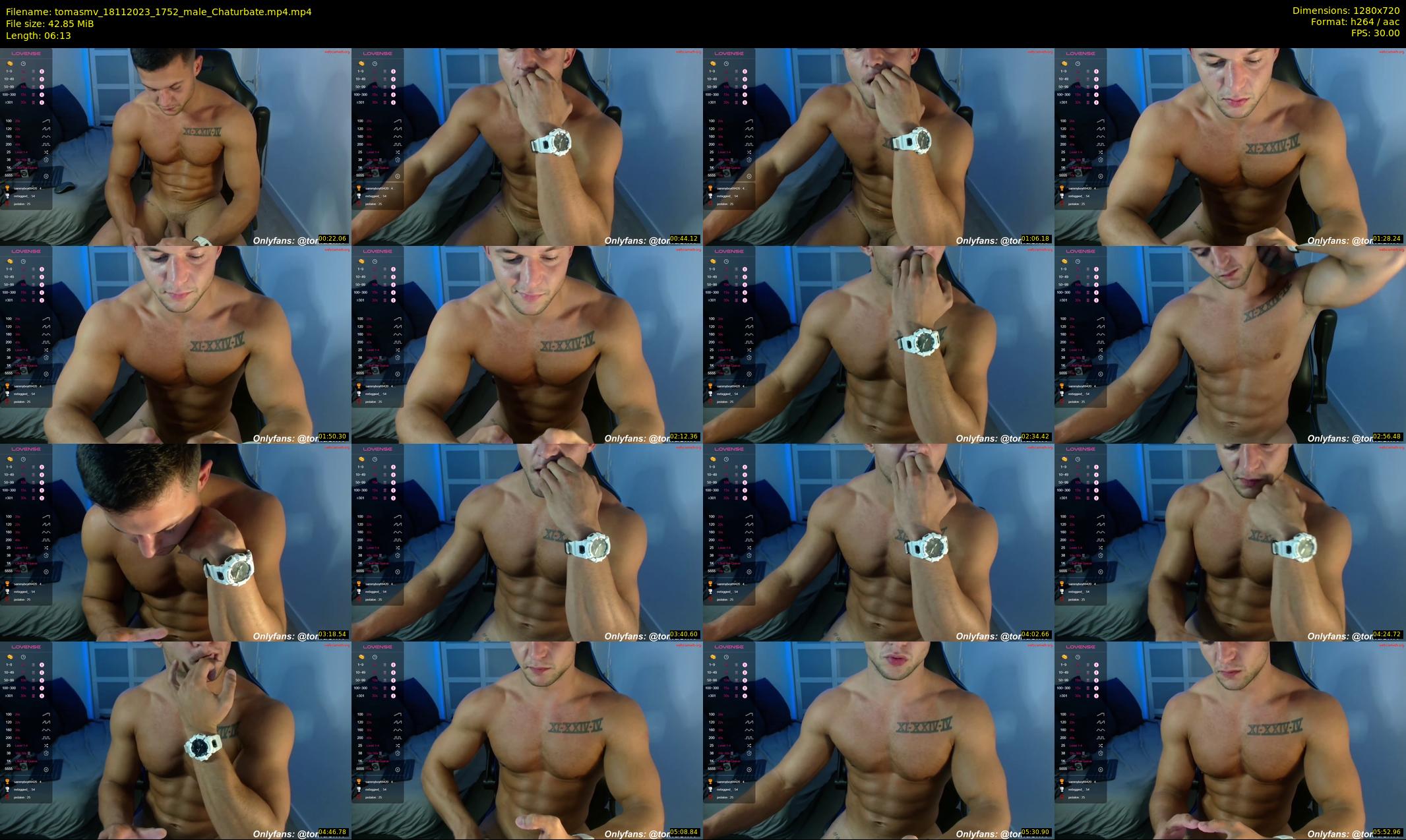 tomasmv — 7 minute Chaturbate male cam show recording, 720p, Nov 18, 2023