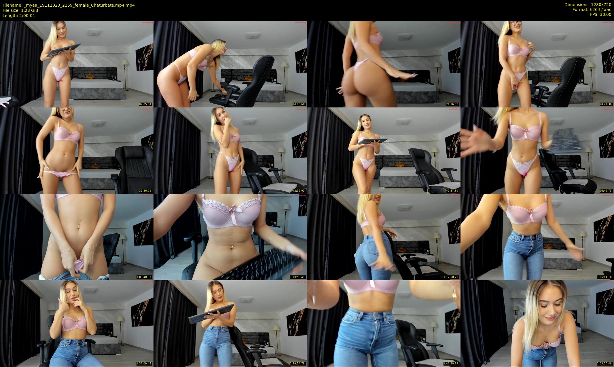 _myaa — 121 minute Chaturbate female cam show recording, 720p, Nov 19, 2023