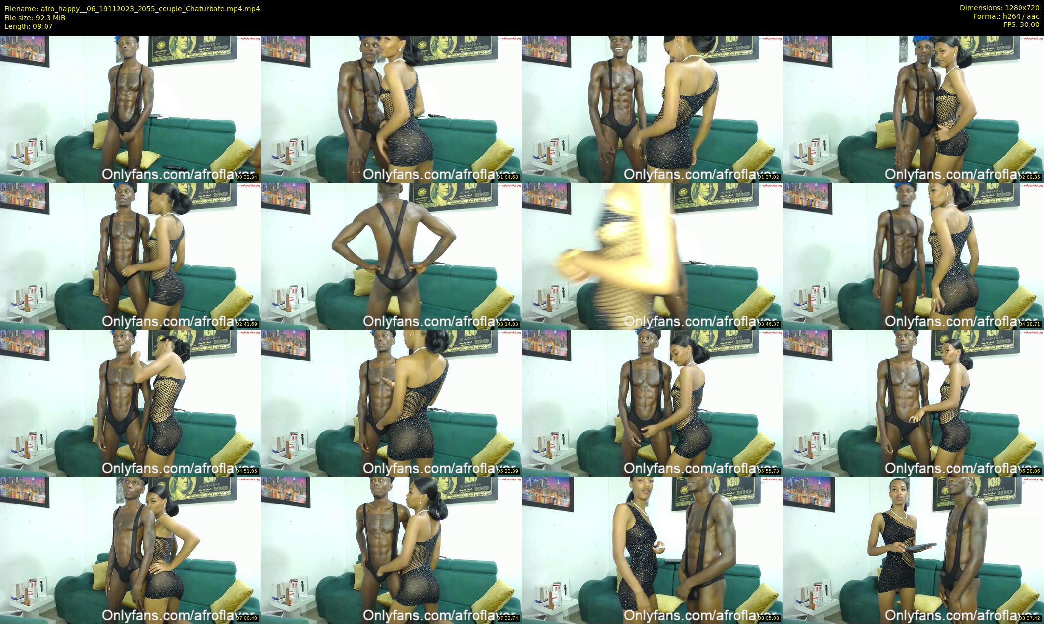 afro_happy__06 — 10 minute Chaturbate couple cam show recording, 720p, Nov 19, 2023
