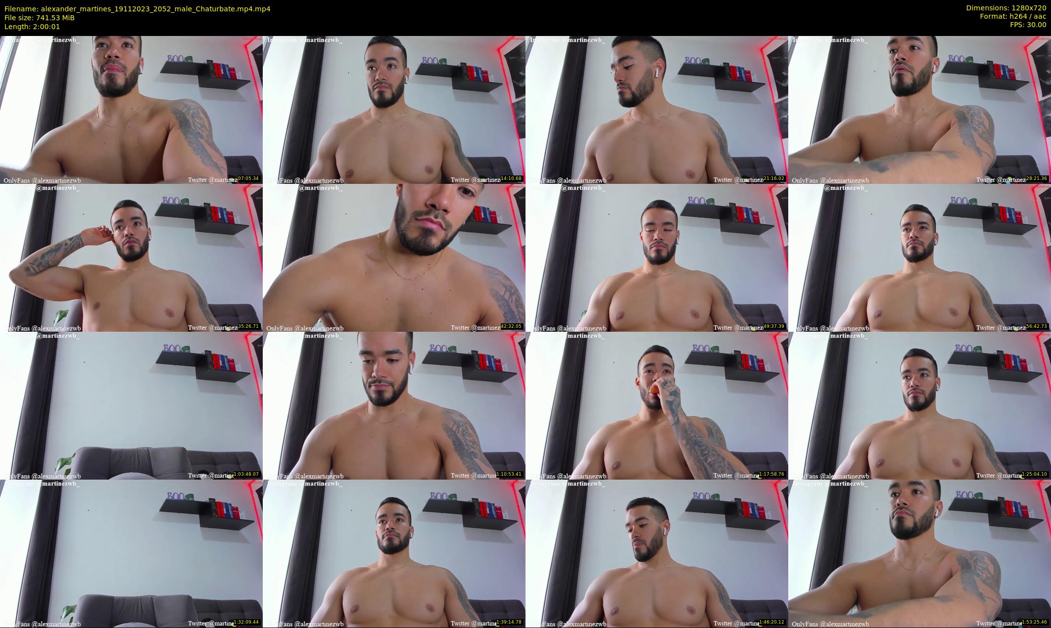 alexander_martines — 121 minute Chaturbate male cam show recording, 720p, Nov 19, 2023