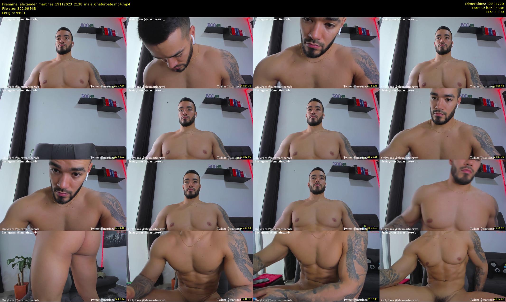 alexander_martines — 45 minute Chaturbate male cam show recording, 720p, Nov 19, 2023