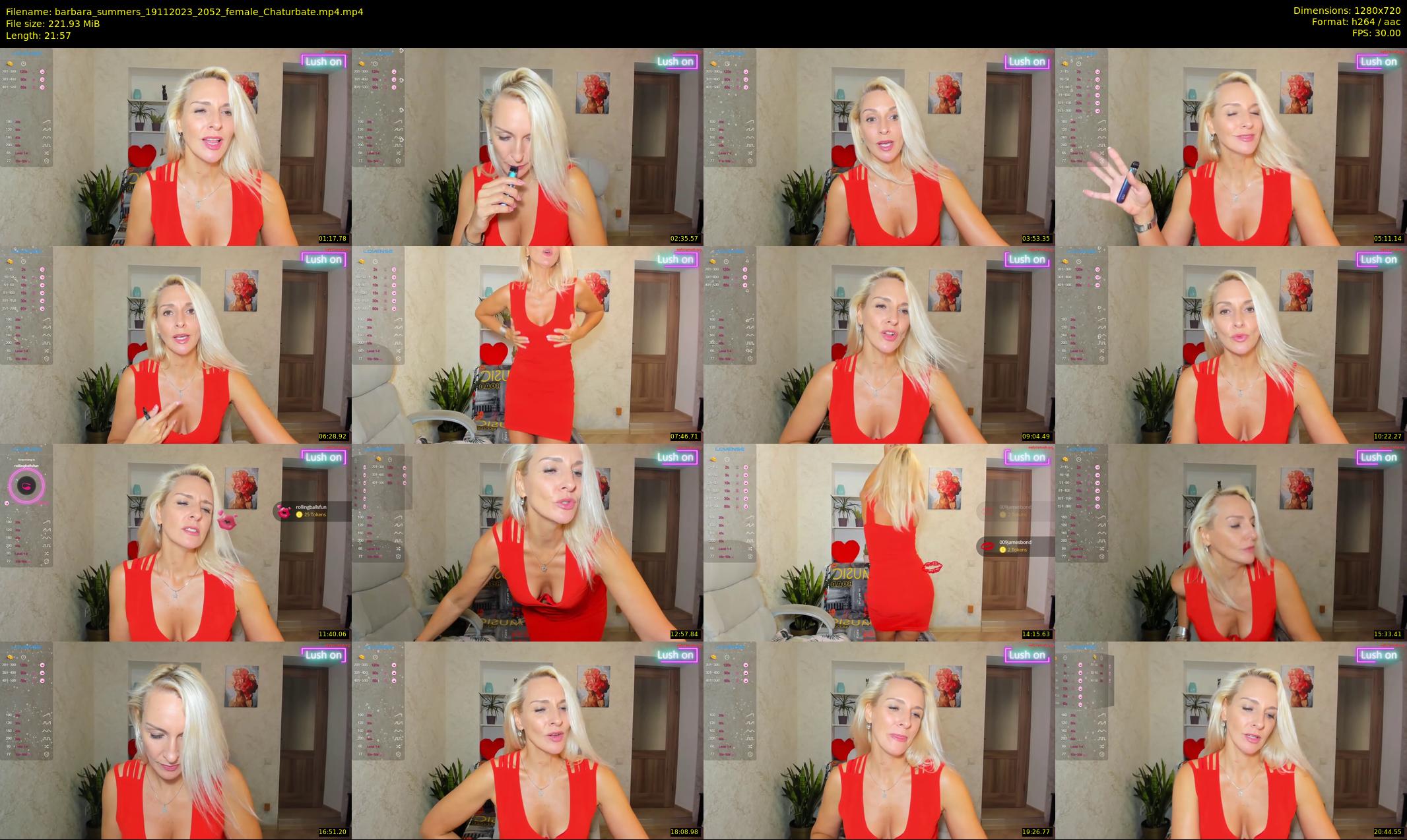 barbara_summers — 22 minute Chaturbate female cam show recording, 720p, Nov 19, 2023