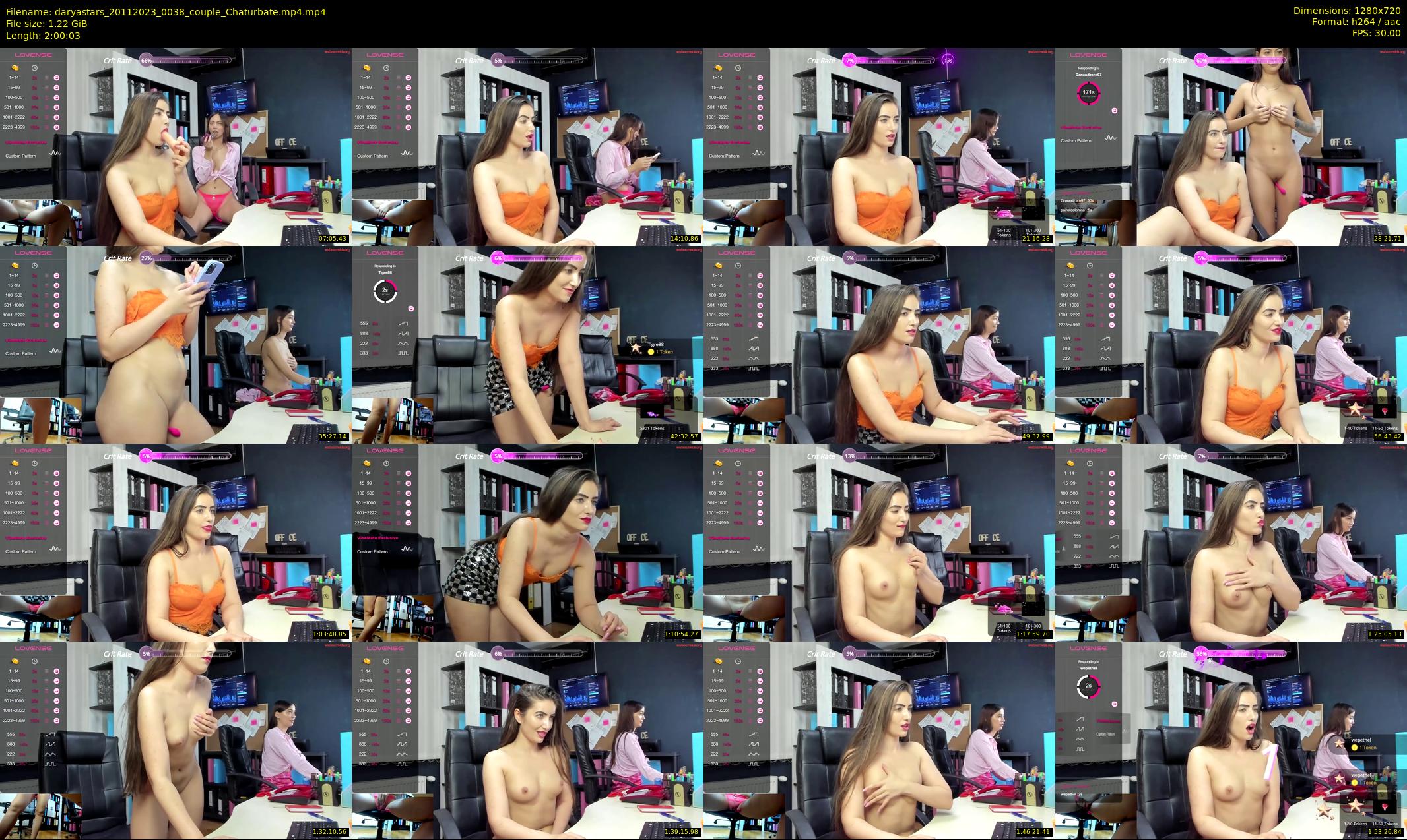 daryastars — 121 minute Chaturbate couple cam show recording, 720p, Nov 20, 2023