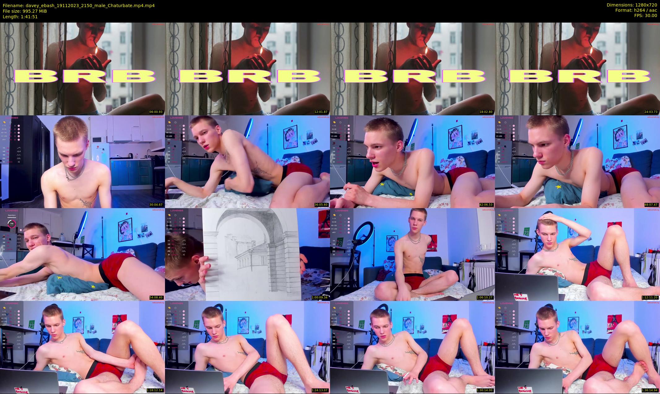davey_ebash — 102 minute Chaturbate male cam show recording, 720p, Nov 19, 2023