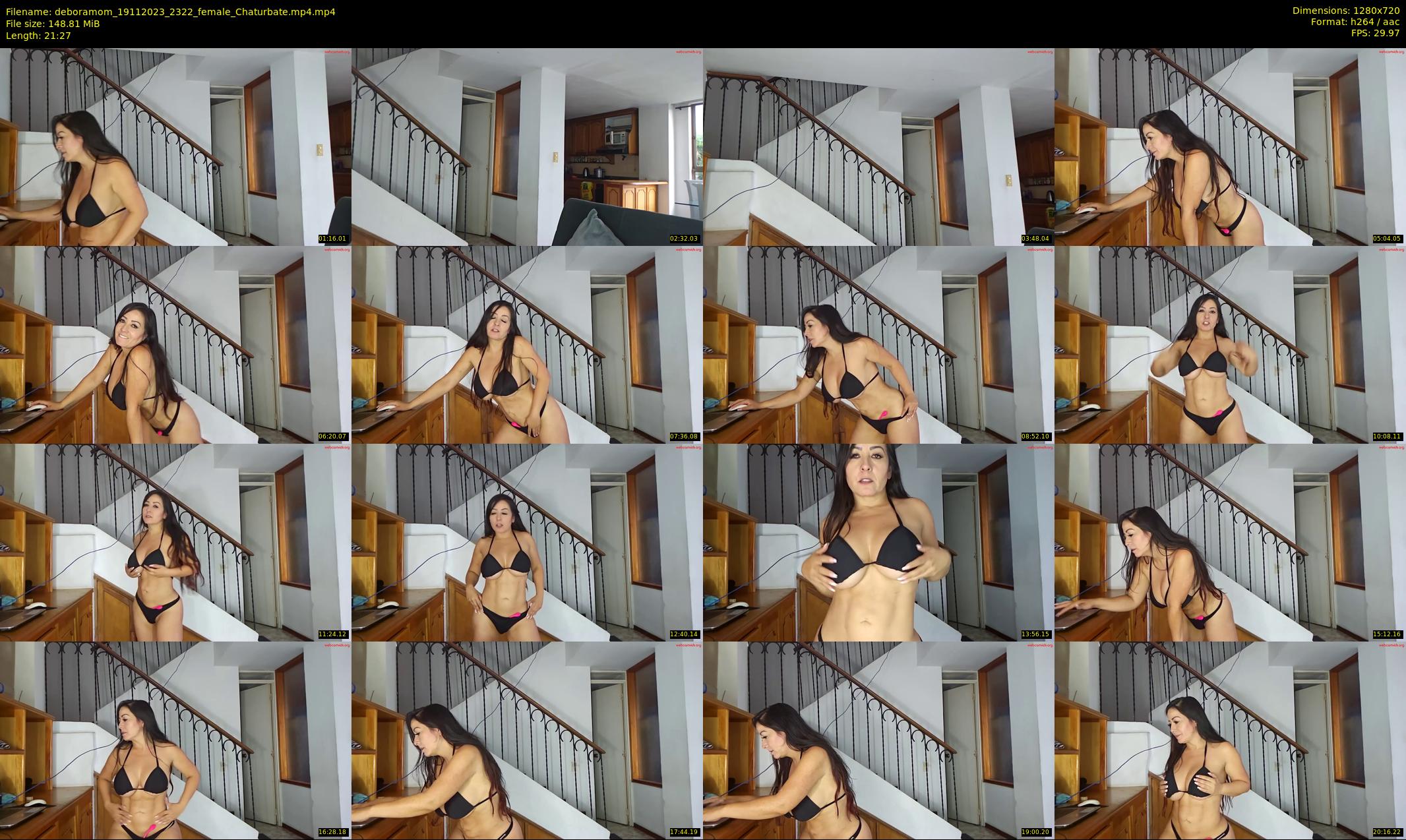 deboramom — 22 minute Chaturbate female cam show recording, 720p, Nov 19, 2023