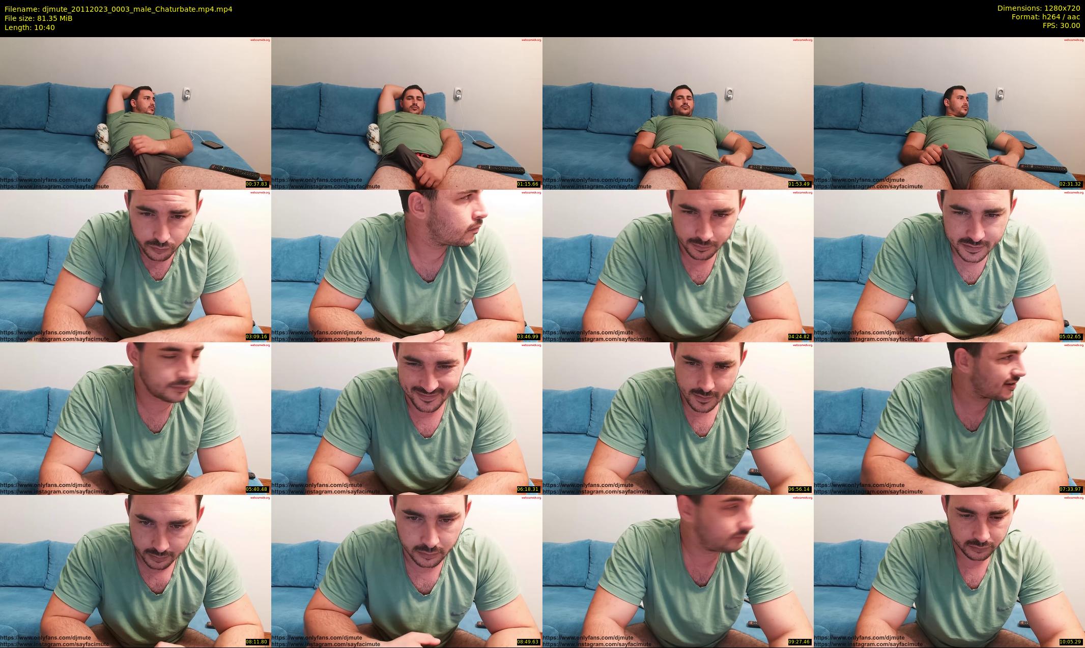 djmute — 11 minute Chaturbate male cam show recording, 720p, Nov 20, 2023