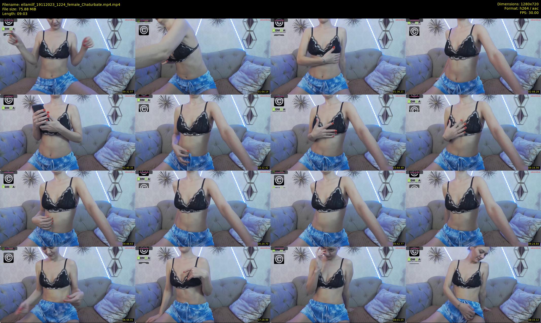ellamilf — 10 minute Chaturbate female cam show recording, 720p, Nov 19, 2023