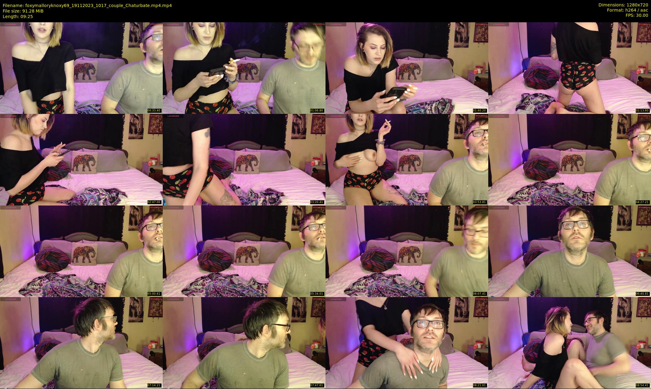 foxymalloryknoxy69 — 10 minute Chaturbate couple cam show recording, 720p, Nov 19, 2023