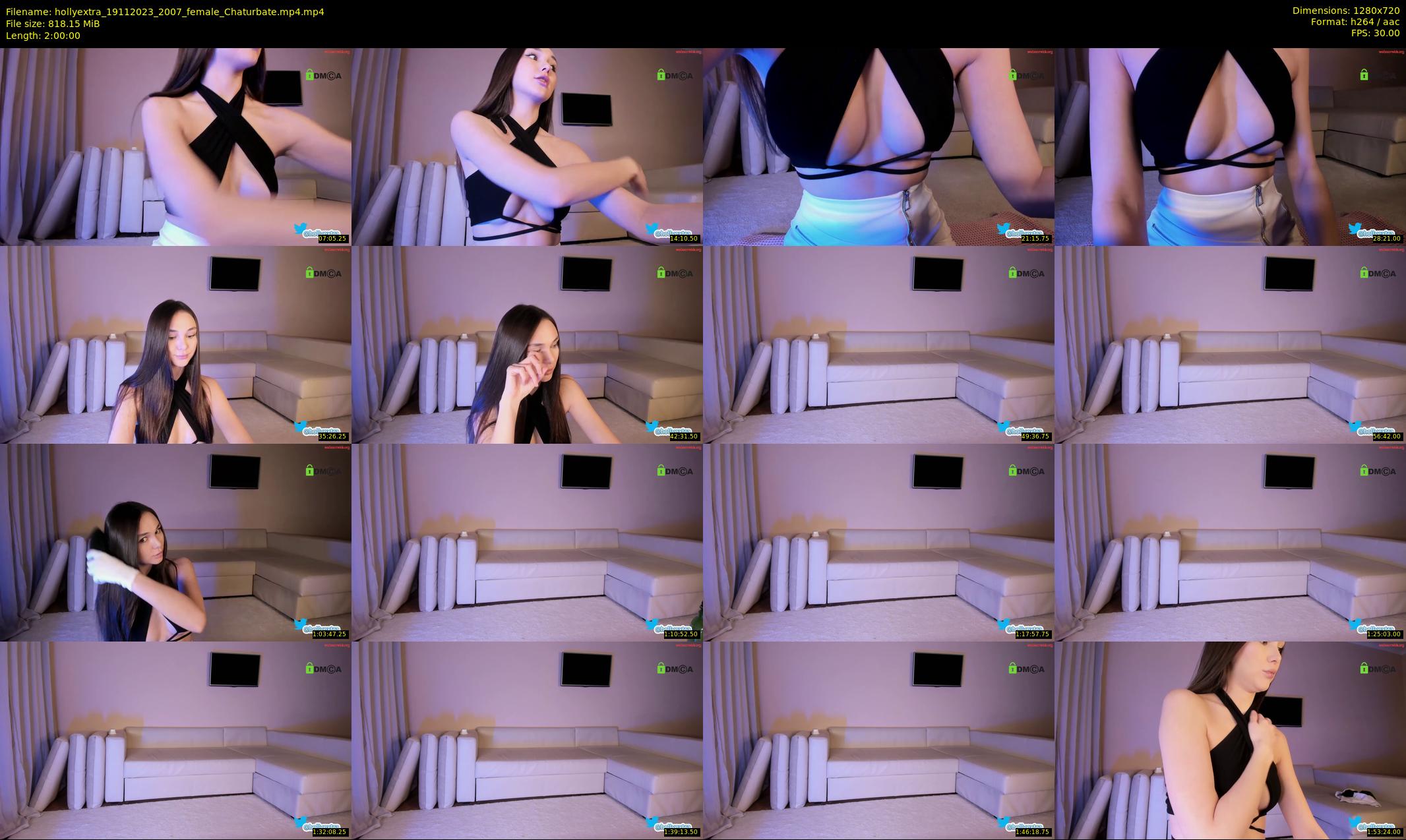 hollyextra — 120 minute Chaturbate female cam show recording, 720p, Nov 19, 2023