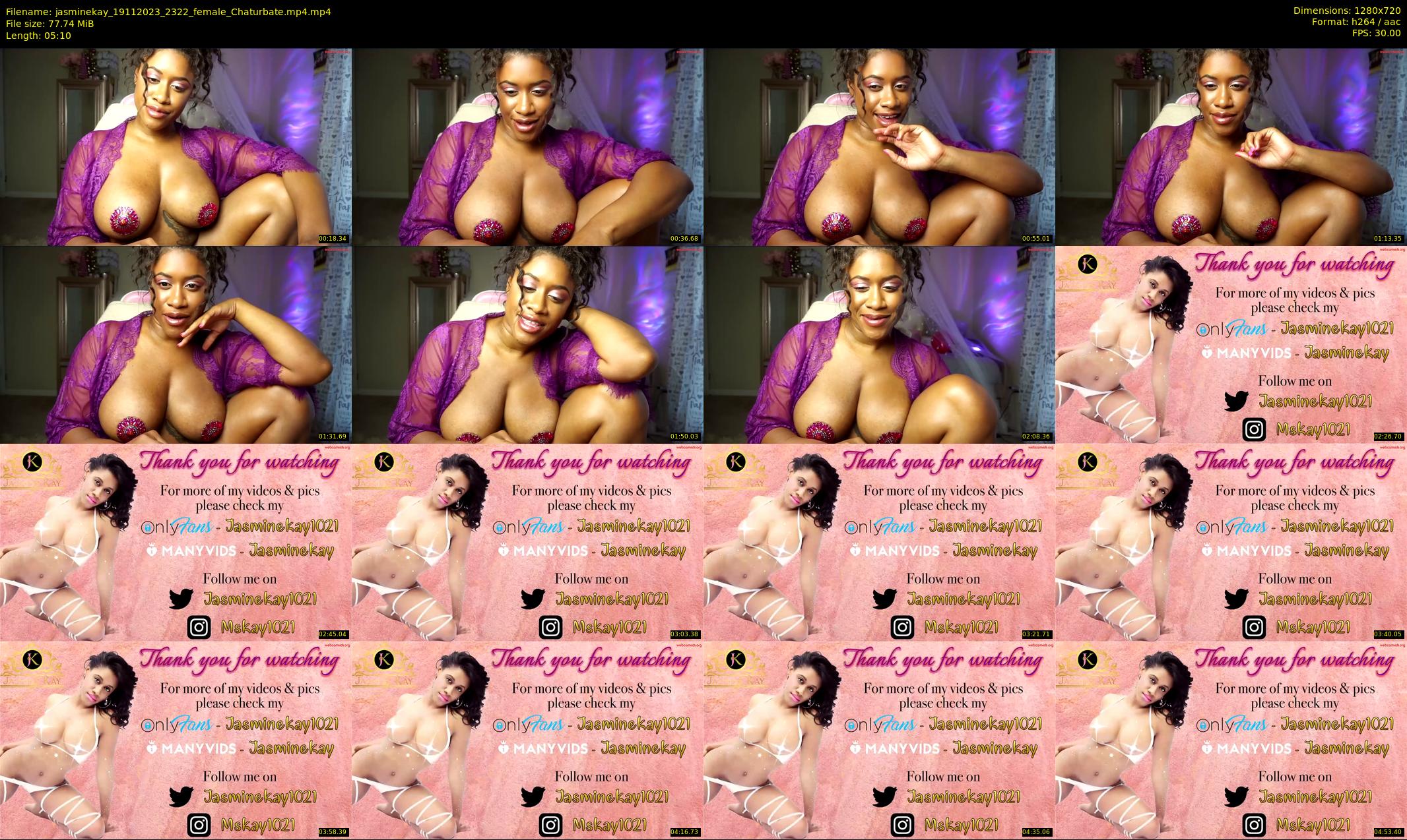 jasminekay — 6 minute Chaturbate female cam show recording, 720p, Nov 19, 2023