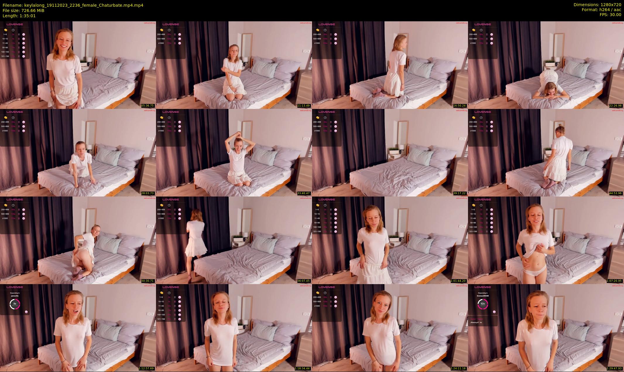 keylalong — 96 minute Chaturbate female cam show recording, 720p, Nov 19, 2023
