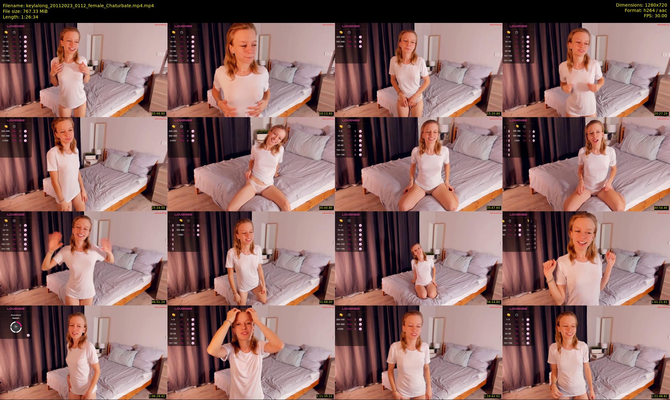 keylalong — 87 minute Chaturbate female cam show recording, 720p, Nov 20, 2023