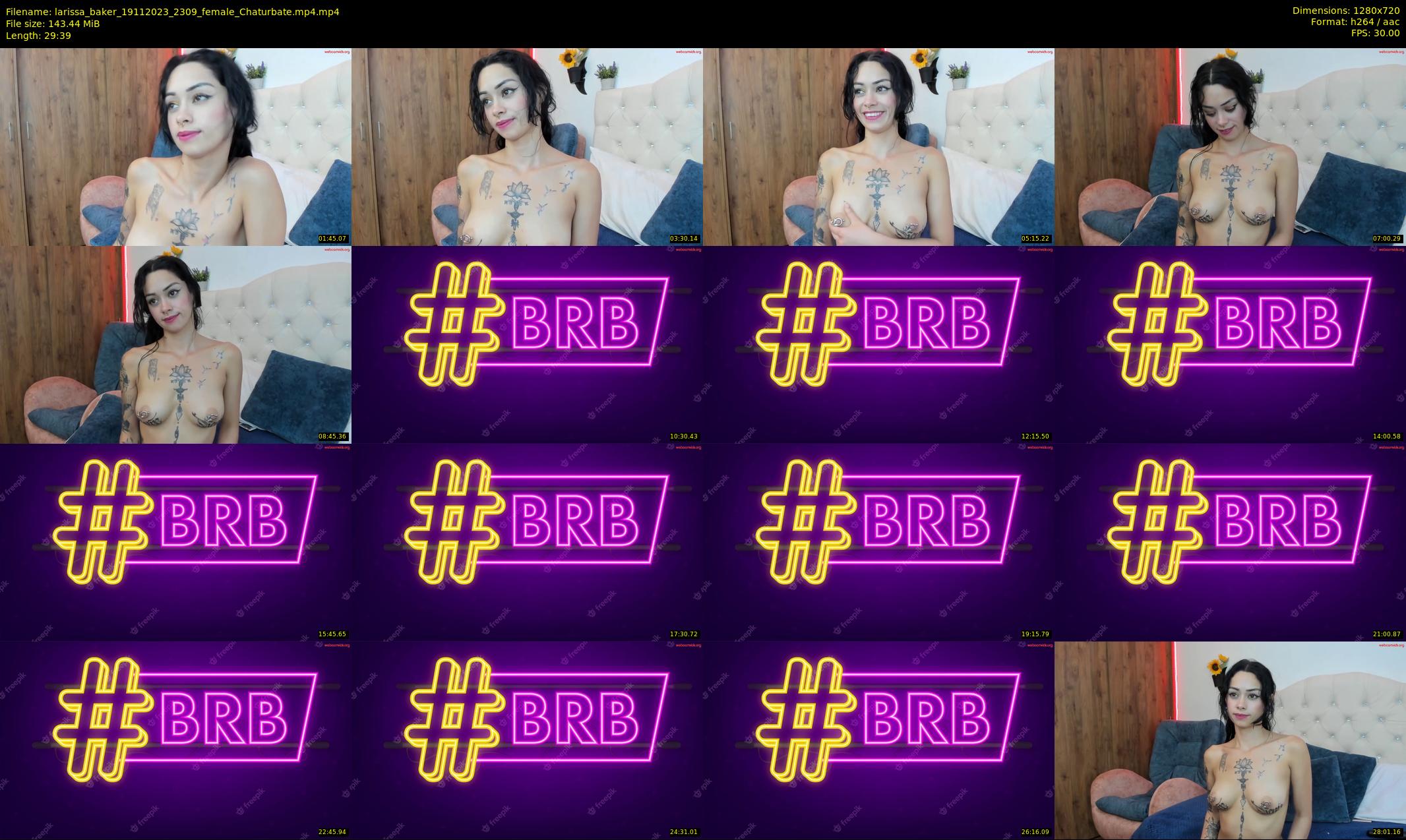 larissa_baker — 30 minute Chaturbate female cam show recording, 720p, Nov 19, 2023
