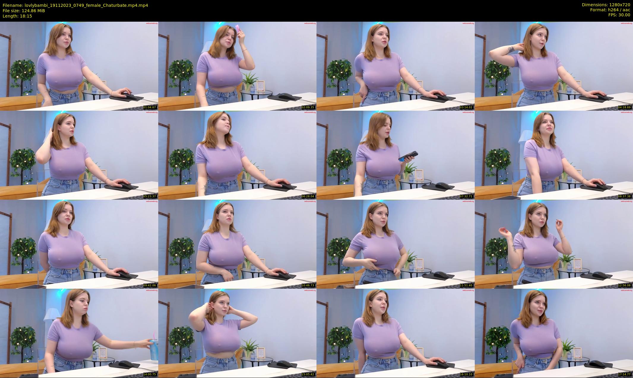 lovlybambi — 19 minute Chaturbate female cam show recording, 720p, Nov 19, 2023