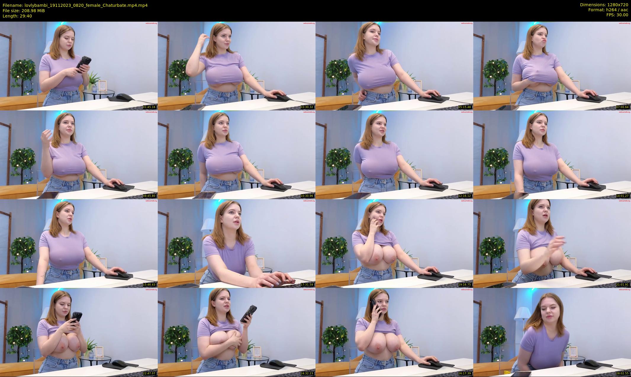 lovlybambi — 30 minute Chaturbate female cam show recording, 720p, Nov 19, 2023