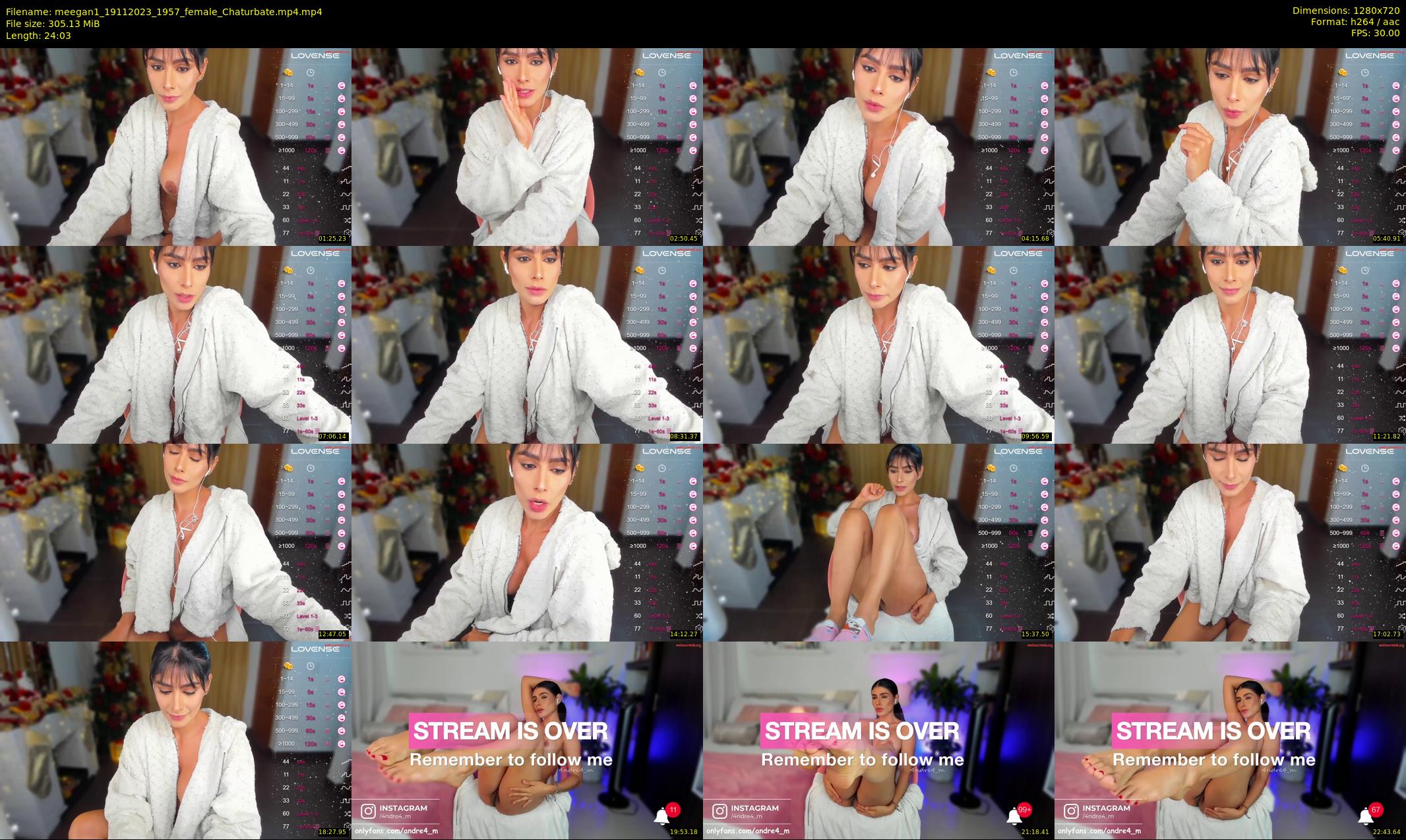 meegan1 — 25 minute Chaturbate female cam show recording, 720p, Nov 19, 2023