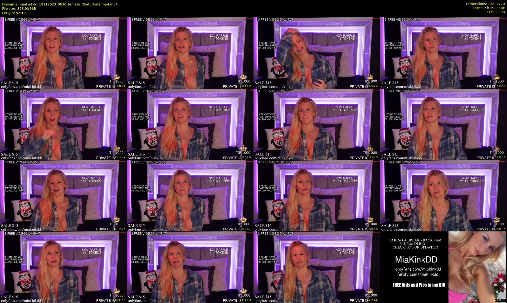 miakinkdd — 53 minute Chaturbate female cam show recording, 720p, Nov 19, 2023