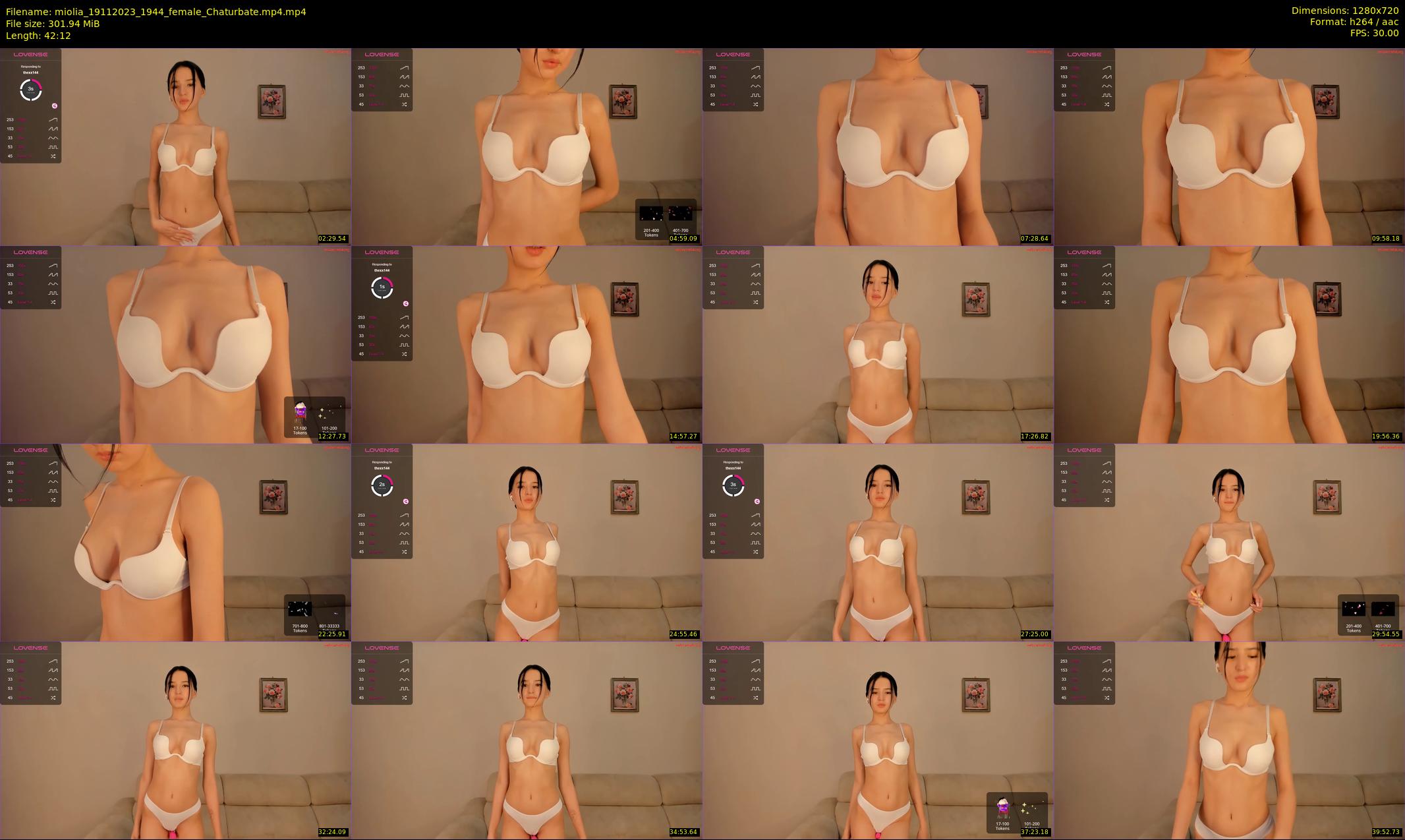 miolia — 43 minute Chaturbate female cam show recording, 720p, Nov 19, 2023