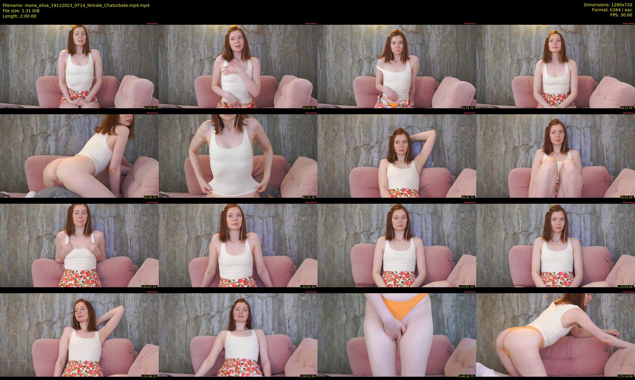 mona_elisa — 120 minute Chaturbate female cam show recording, 720p, Nov 19, 2023