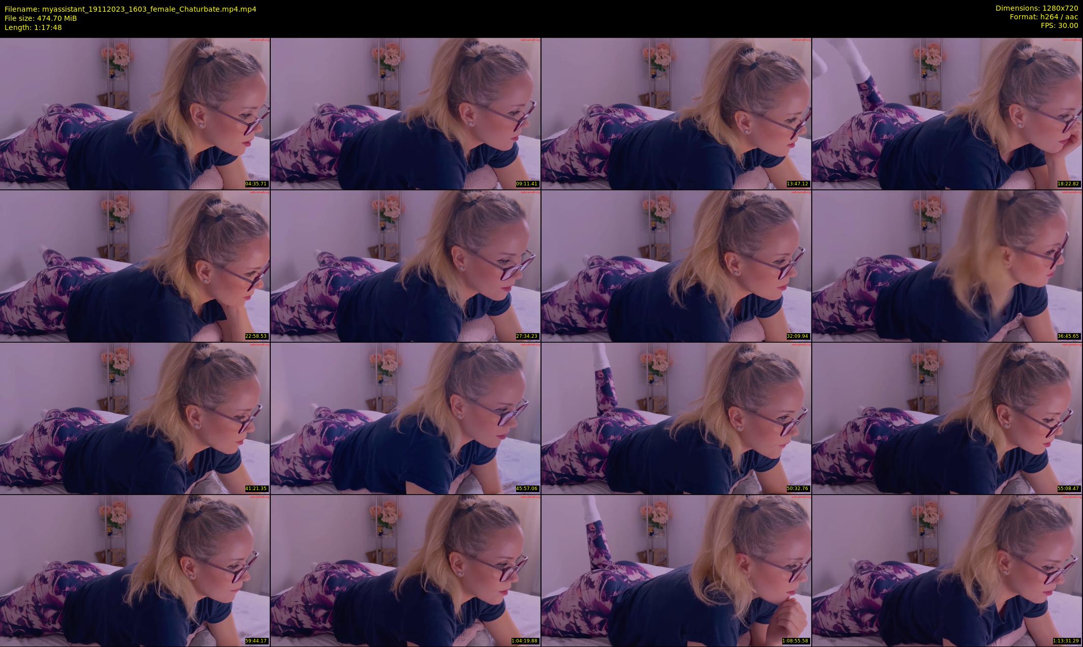 myassistant — 78 minute Chaturbate female cam show recording, 720p, Nov 19, 2023