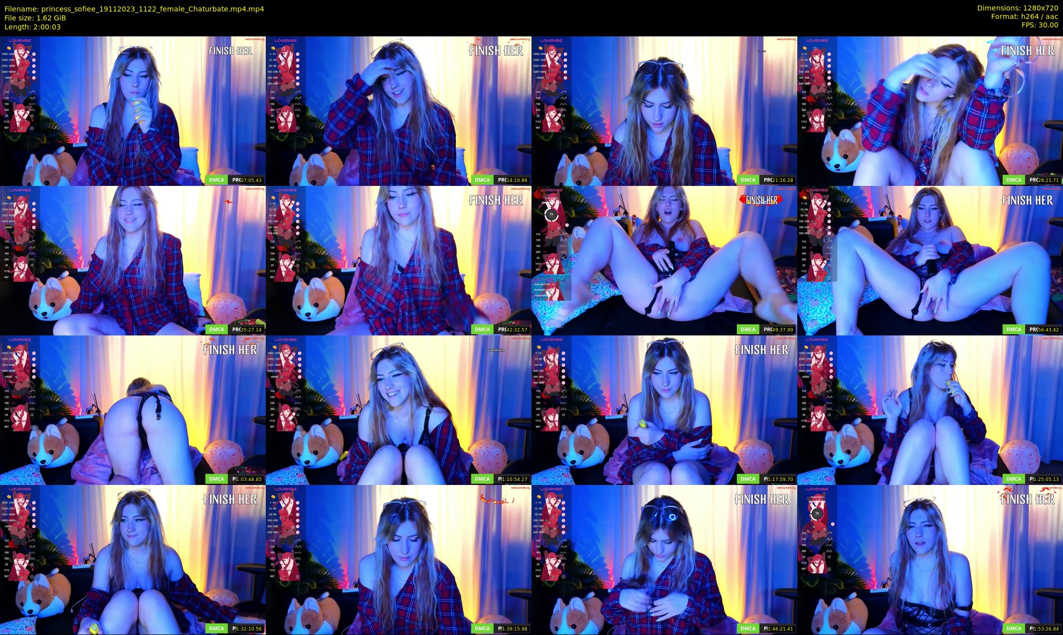 princess_sofiee — 121 minute Chaturbate female cam show recording, 720p, Nov 19, 2023