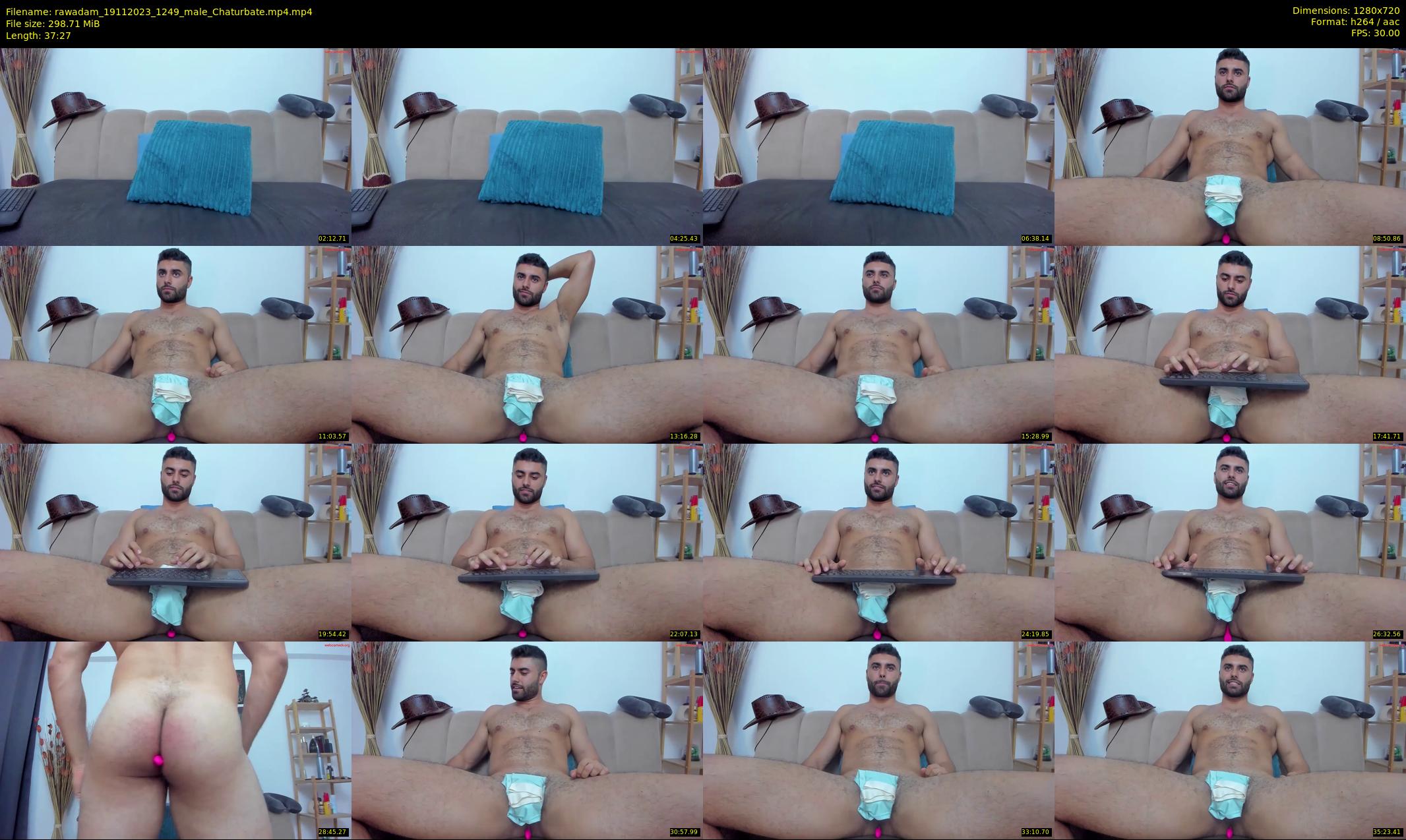 rawadam — 38 minute Chaturbate male cam show recording, 720p, Nov 19, 2023
