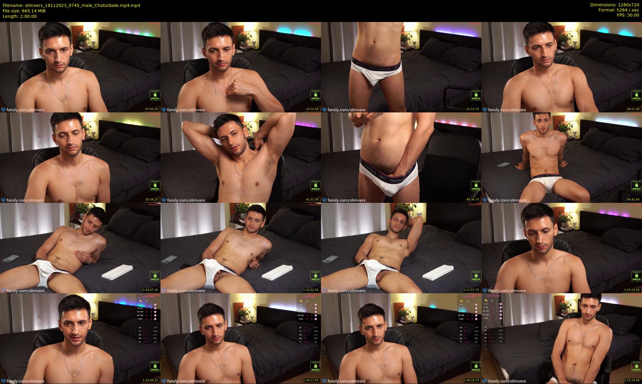 slimvers — 120 minute Chaturbate male cam show recording, 720p, Nov 19, 2023