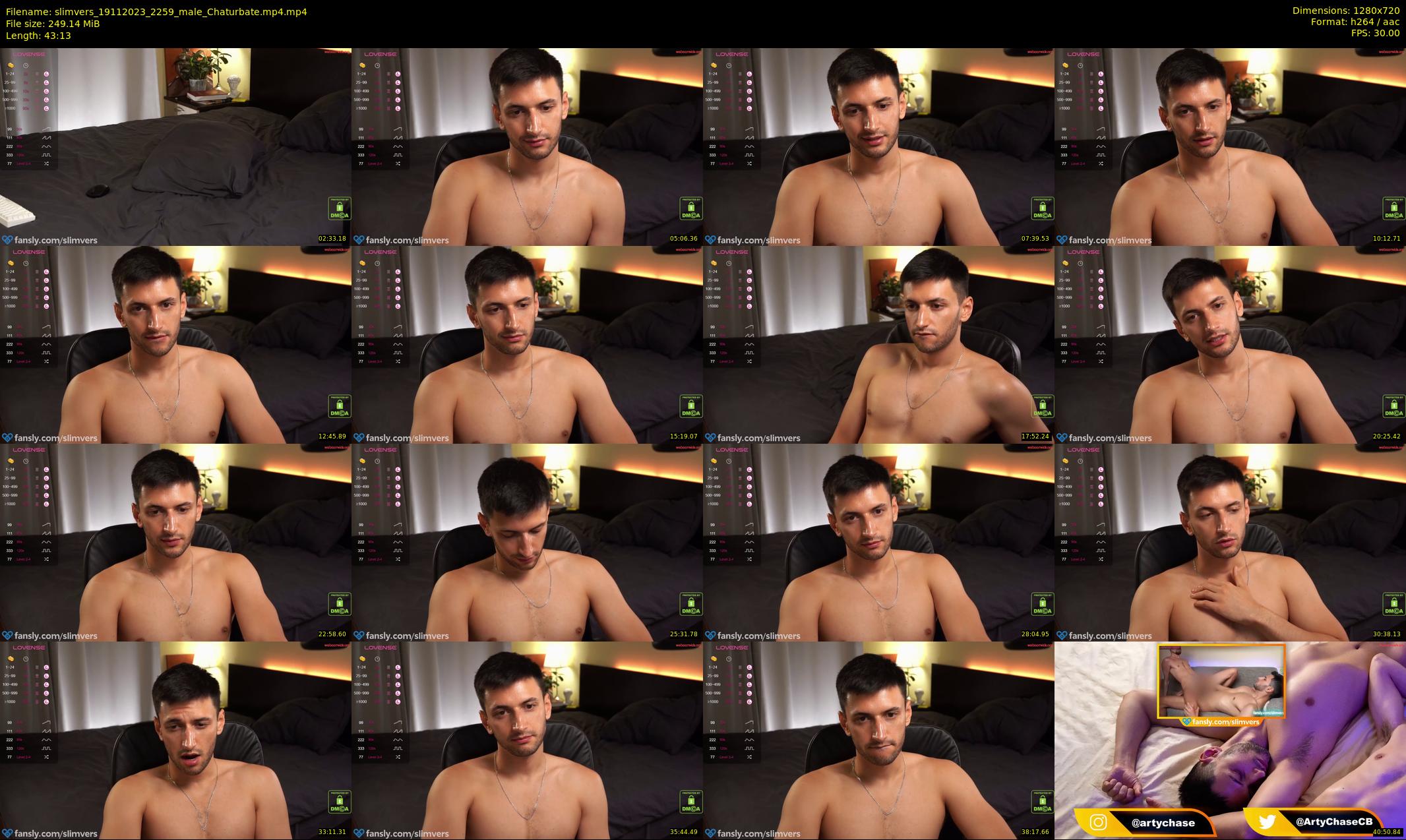 slimvers — 44 minute Chaturbate male cam show recording, 720p, Nov 19, 2023