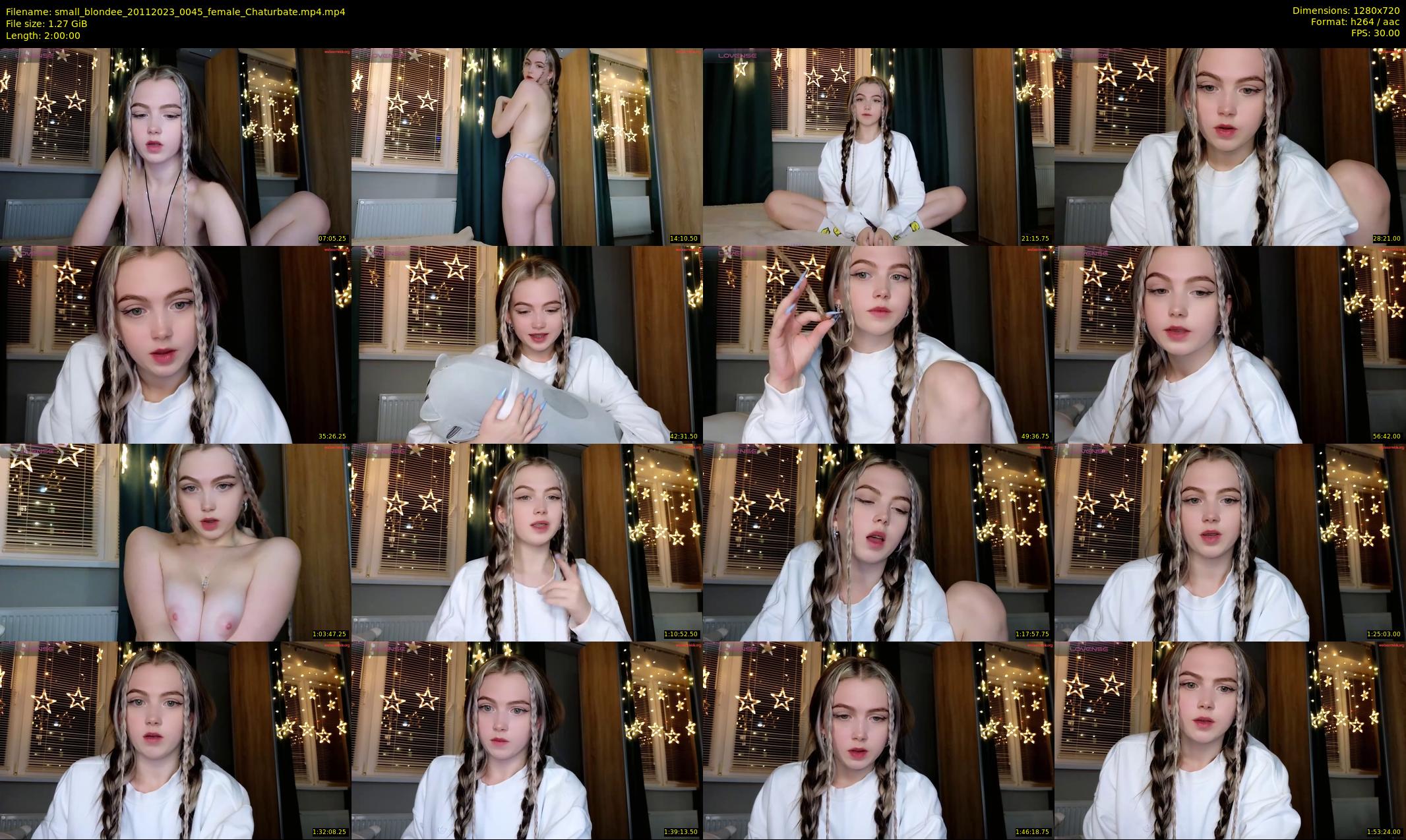 small_blondee — 120 minute Chaturbate female cam show recording, 720p, Nov 20, 2023