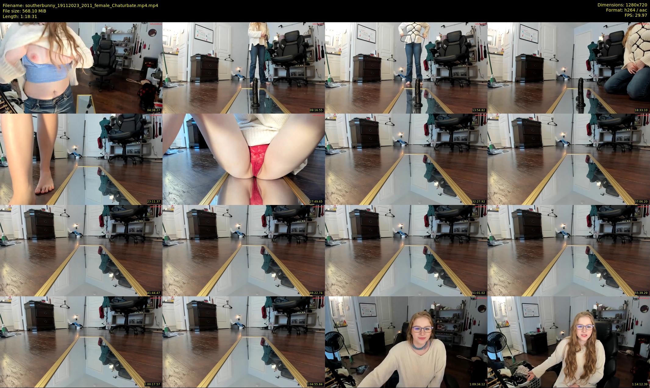 southerbunny — 79 minute Chaturbate female cam show recording, 720p, Nov 19, 2023