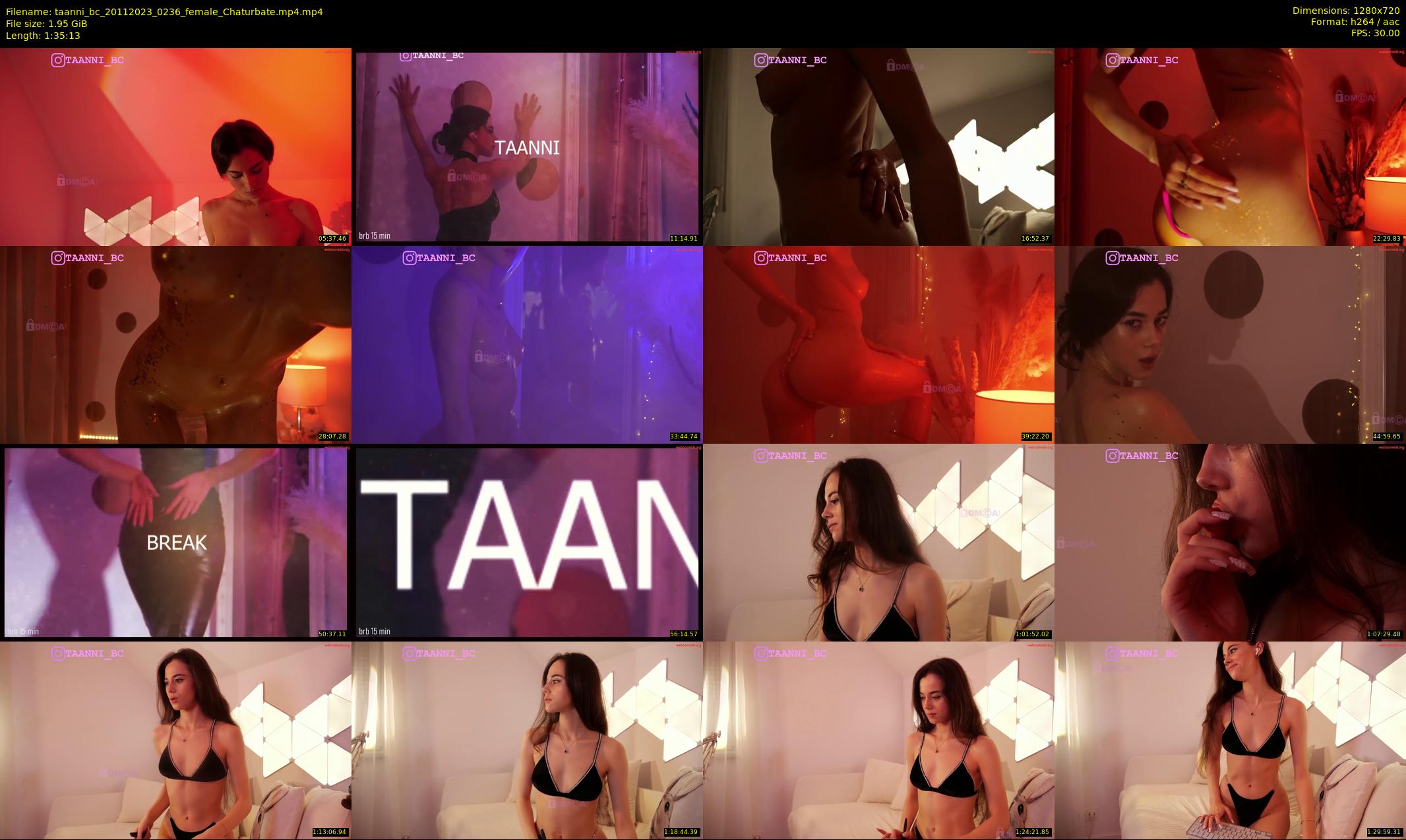 taanni_bc — 96 minute Chaturbate female cam show recording, 720p, Nov 20, 2023