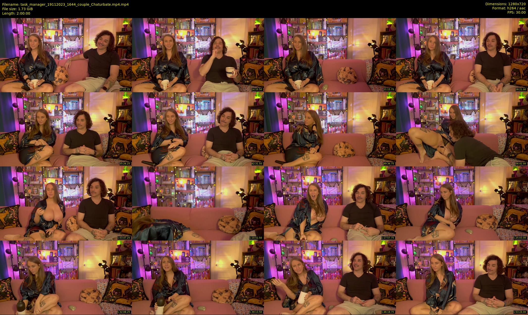 task_manager — 120 minute Chaturbate couple cam show recording, 720p, Nov 19, 2023