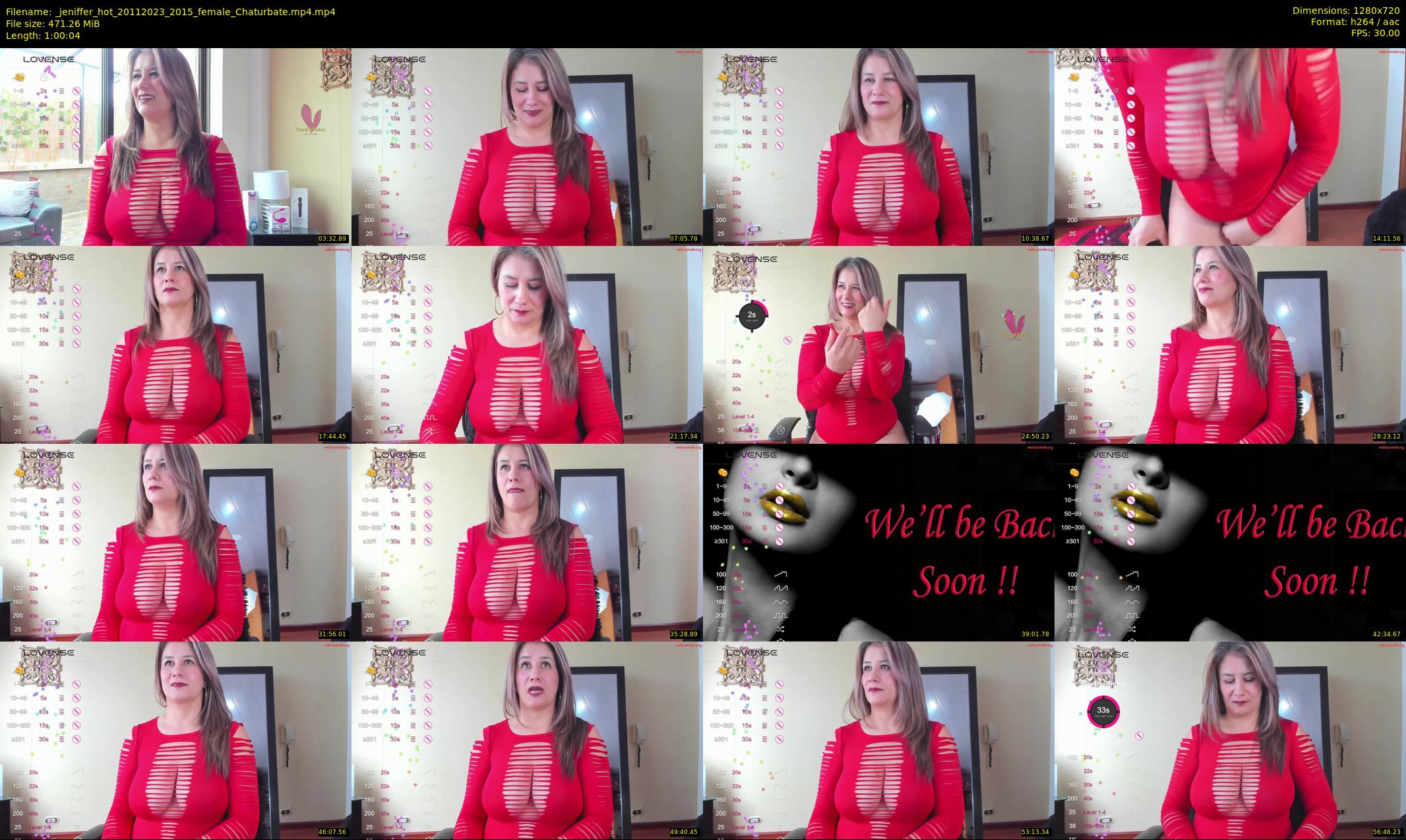 _jeniffer_hot — 61 minute Chaturbate female cam show recording, 720p, Nov 20, 2023