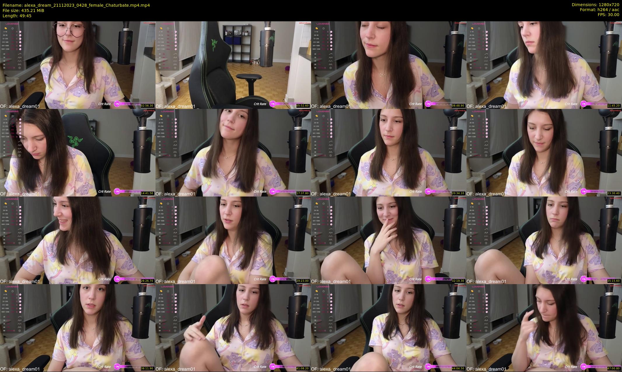 alexa_dream — 50 minute Chaturbate female cam show recording, 720p, Nov 21, 2023