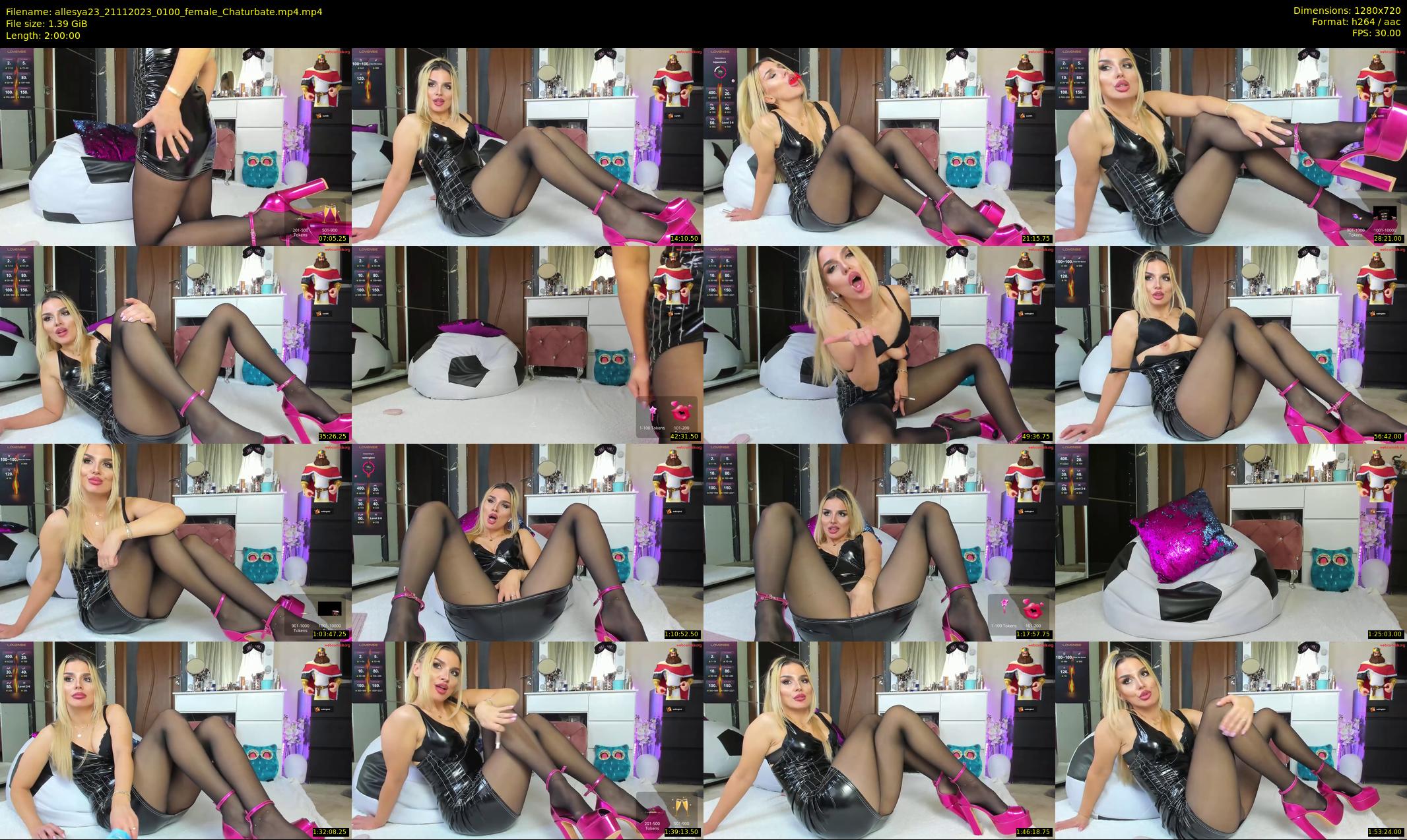 allesya23 — 120 minute Chaturbate female cam show recording, 720p, Nov 21, 2023