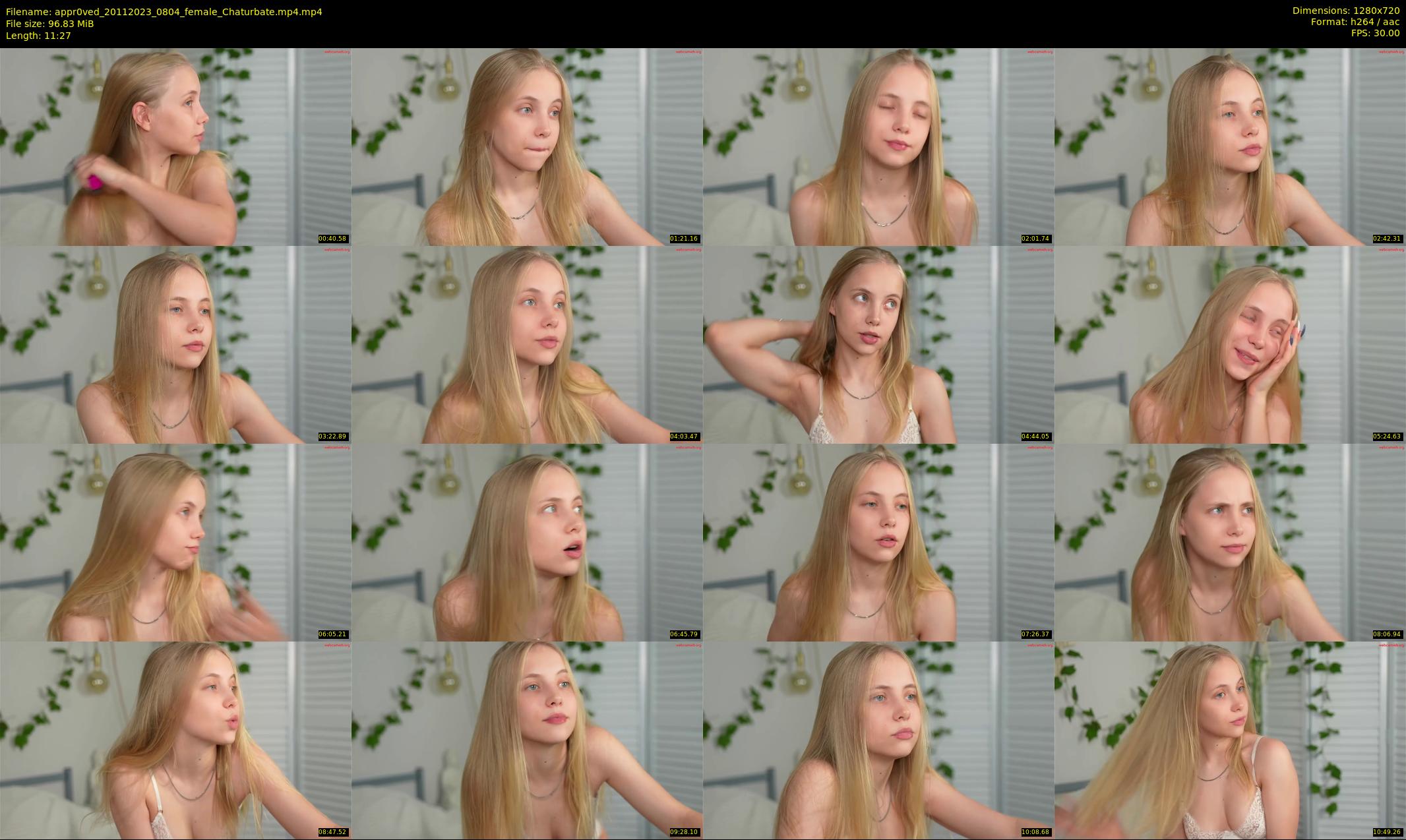 appr0ved — 12 minute Chaturbate female cam show recording, 720p, Nov 20, 2023