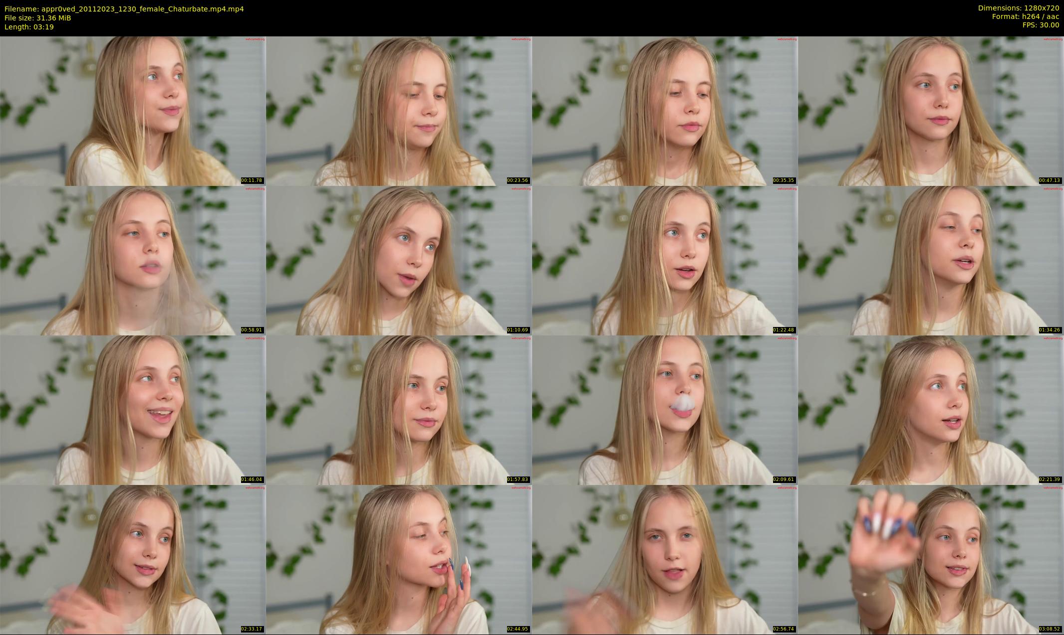 appr0ved — 4 minute Chaturbate female cam show recording, 720p, Nov 20, 2023