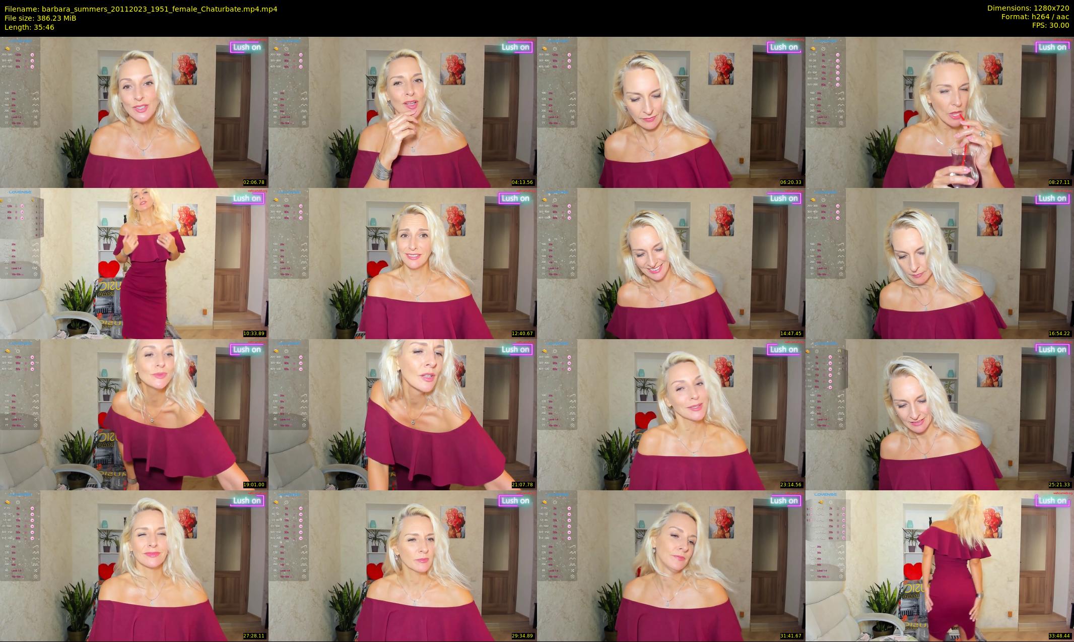 barbara_summers — 36 minute Chaturbate female cam show recording, 720p, Nov 20, 2023